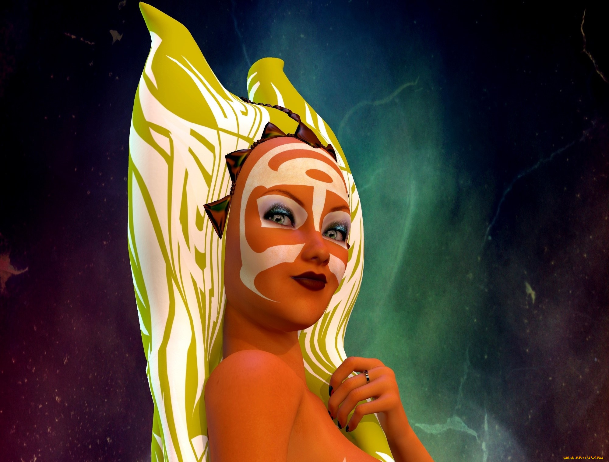 3д, графика, существа, , creatures, взгляд, фон, халк