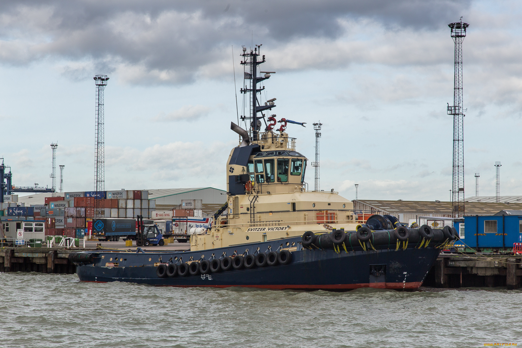 корабли, баркасы, , , буксиры, порт