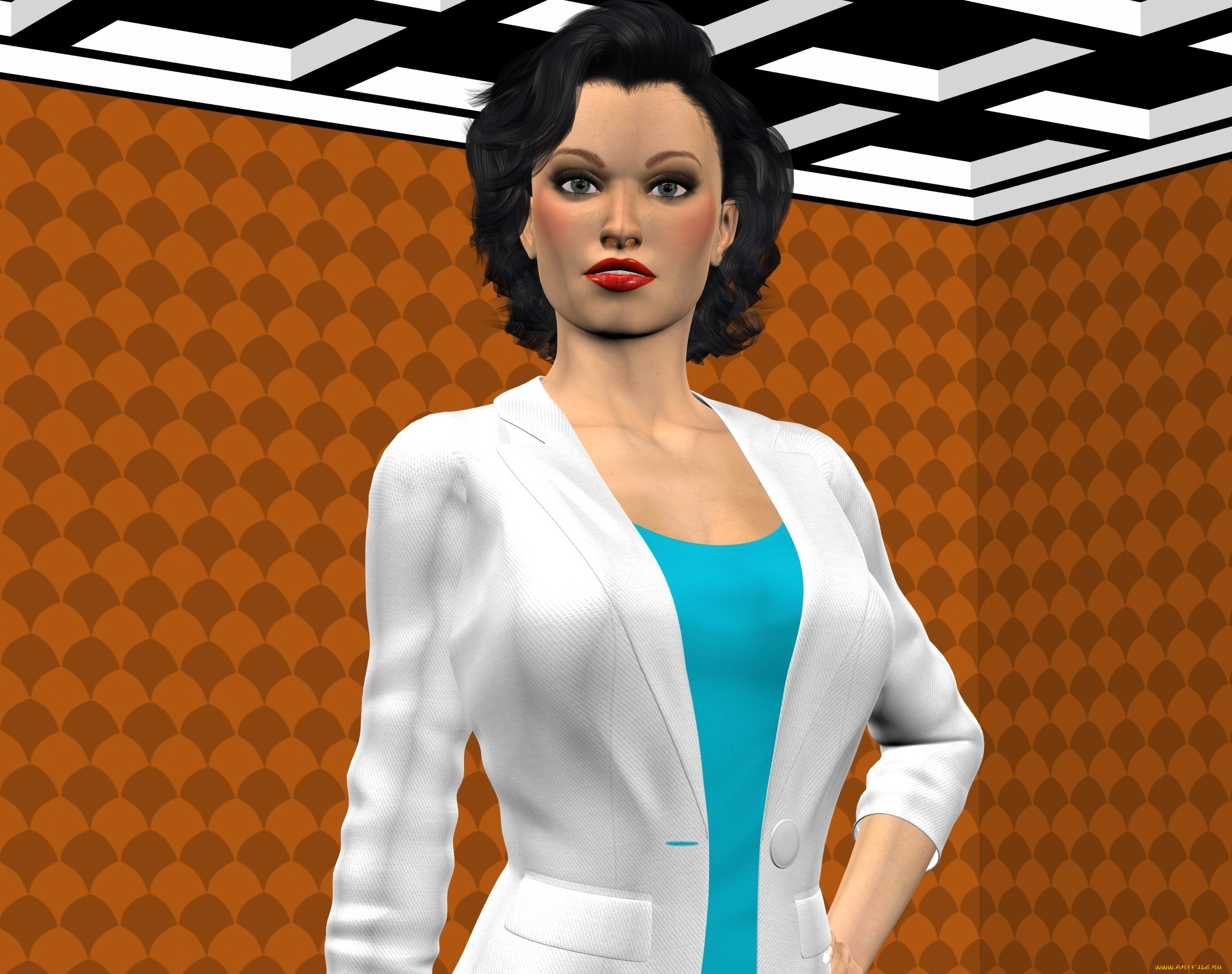 3д, графика, люди, , people, взгляд, девушка, фон