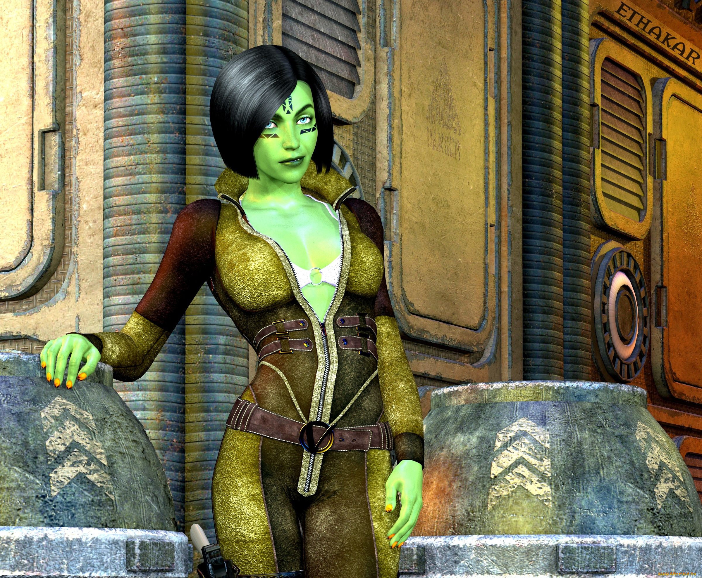 3д, графика, существа, , creatures, фон, взгляд, халк