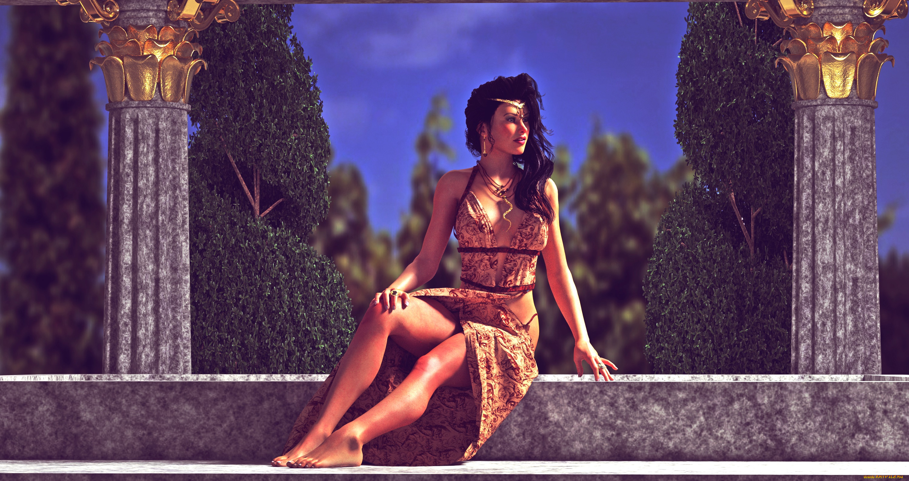 3д, графика, люди, , people, фон, девушка, взгляд