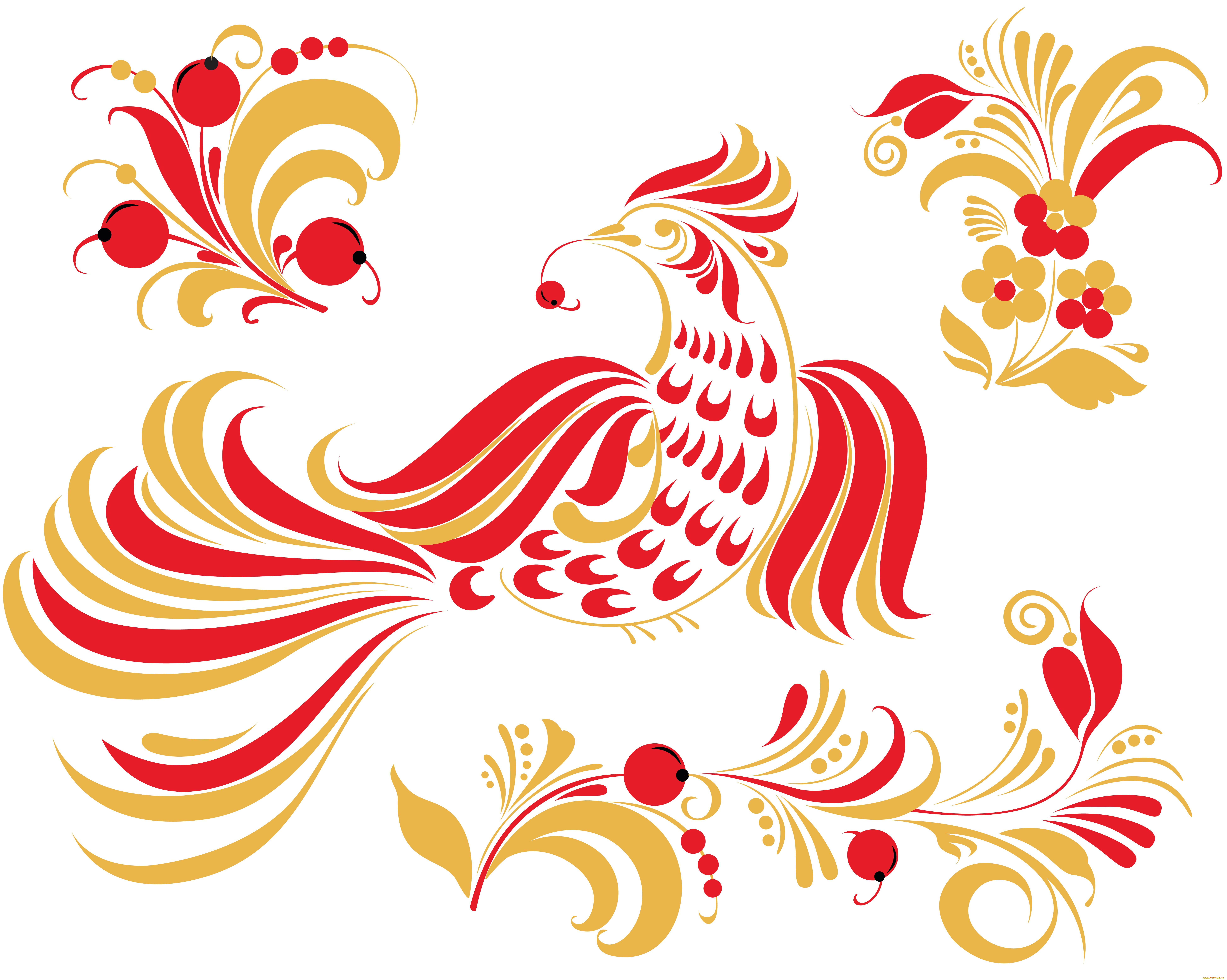 векторная, графика, птицы, , птицы, цветы, птица, фон