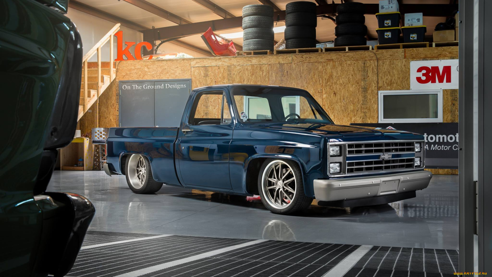 автомобили, custom, pick-up, chevy