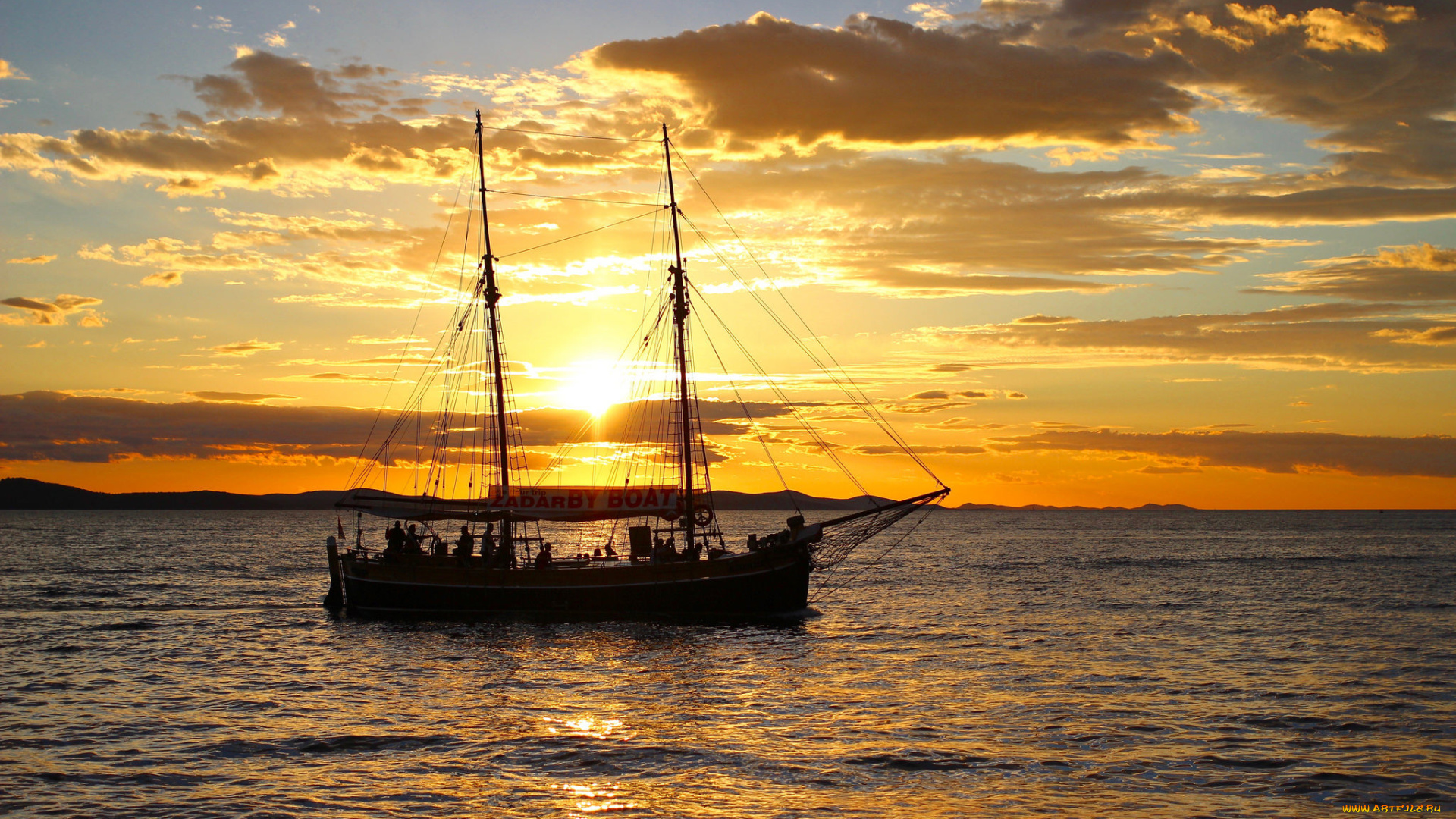 корабли, парусники, паруса, мачты