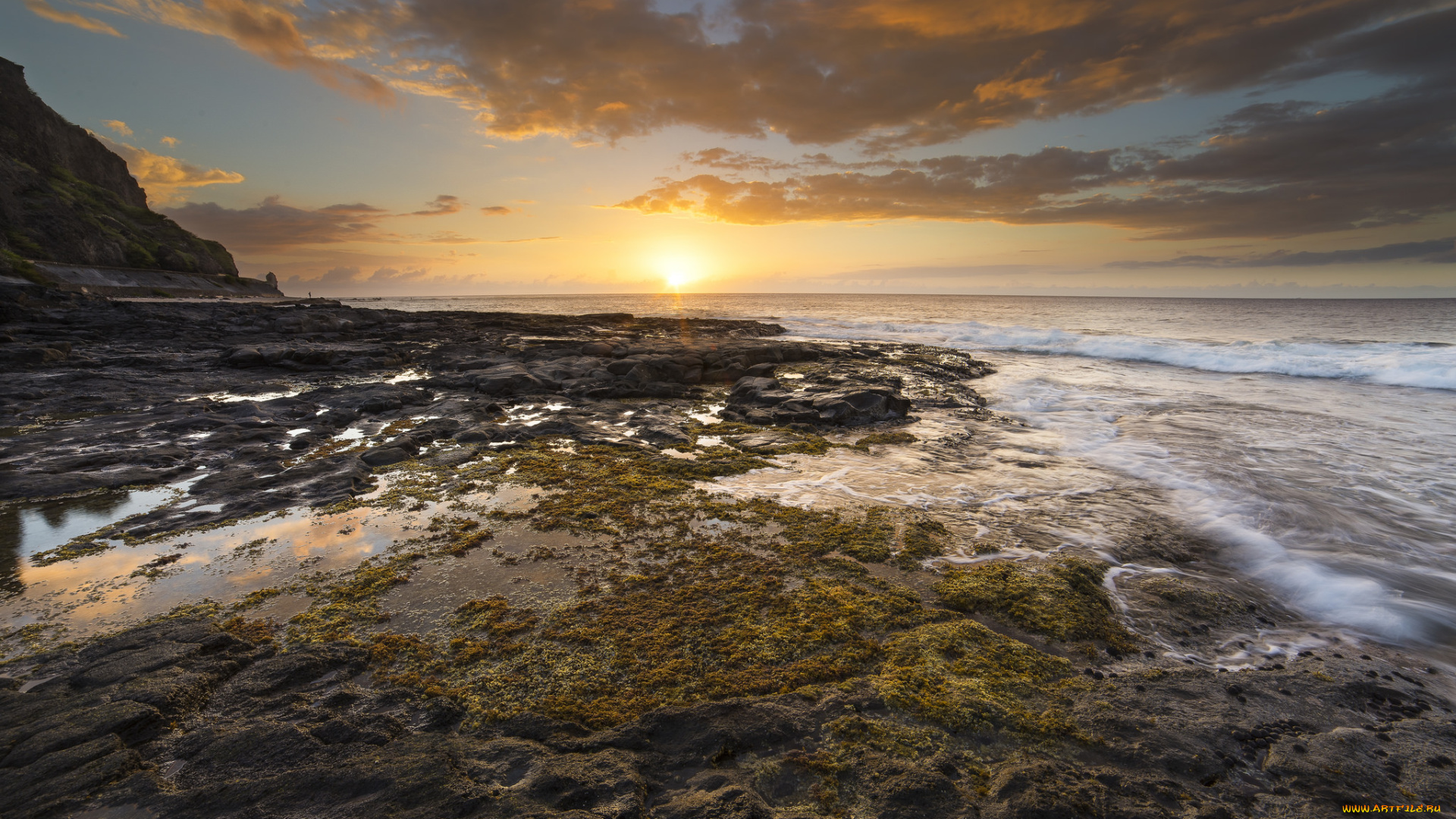 природа, побережье, берег, море