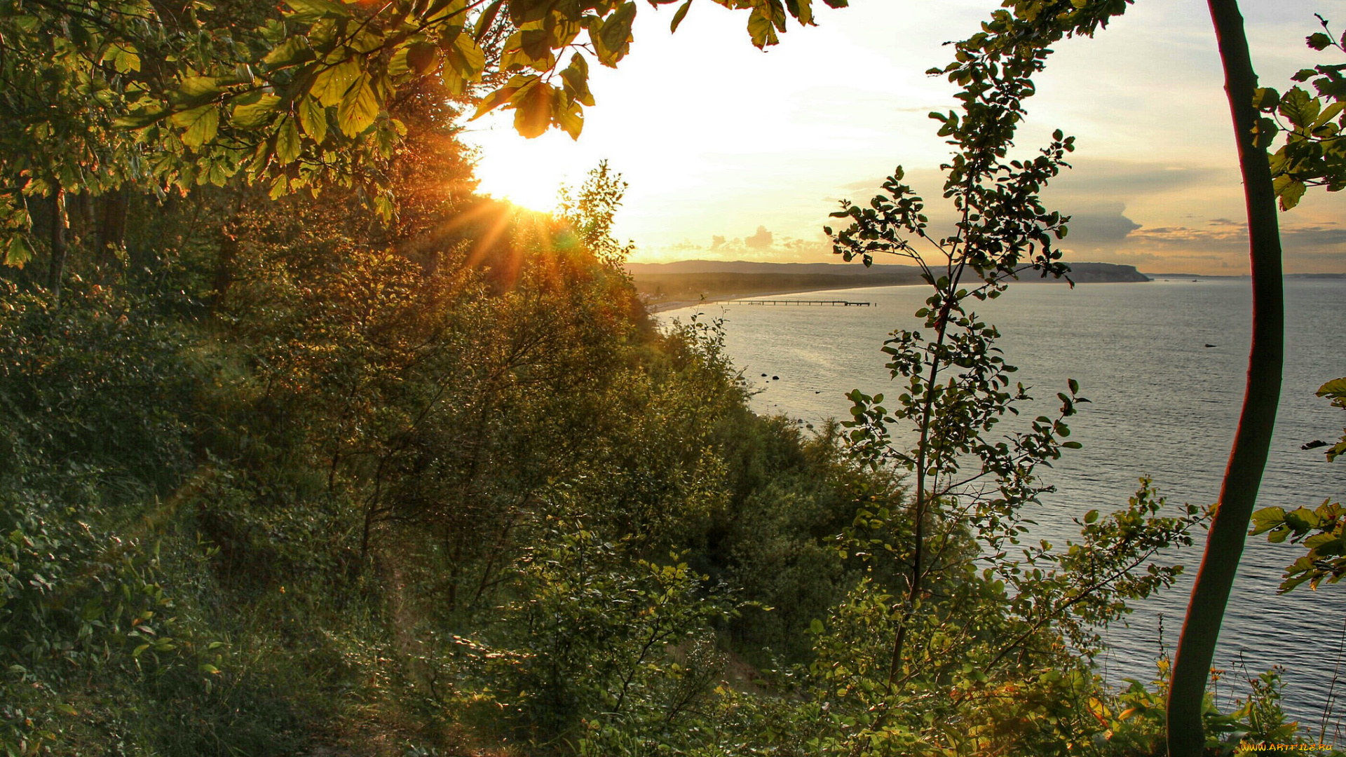 природа, побережье, море, берег