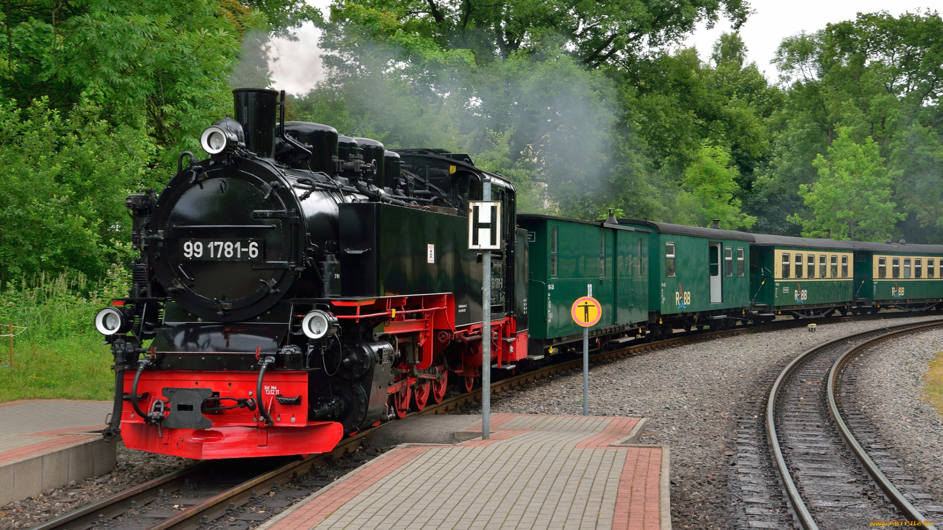 техника, паровозы, локомотив, состав