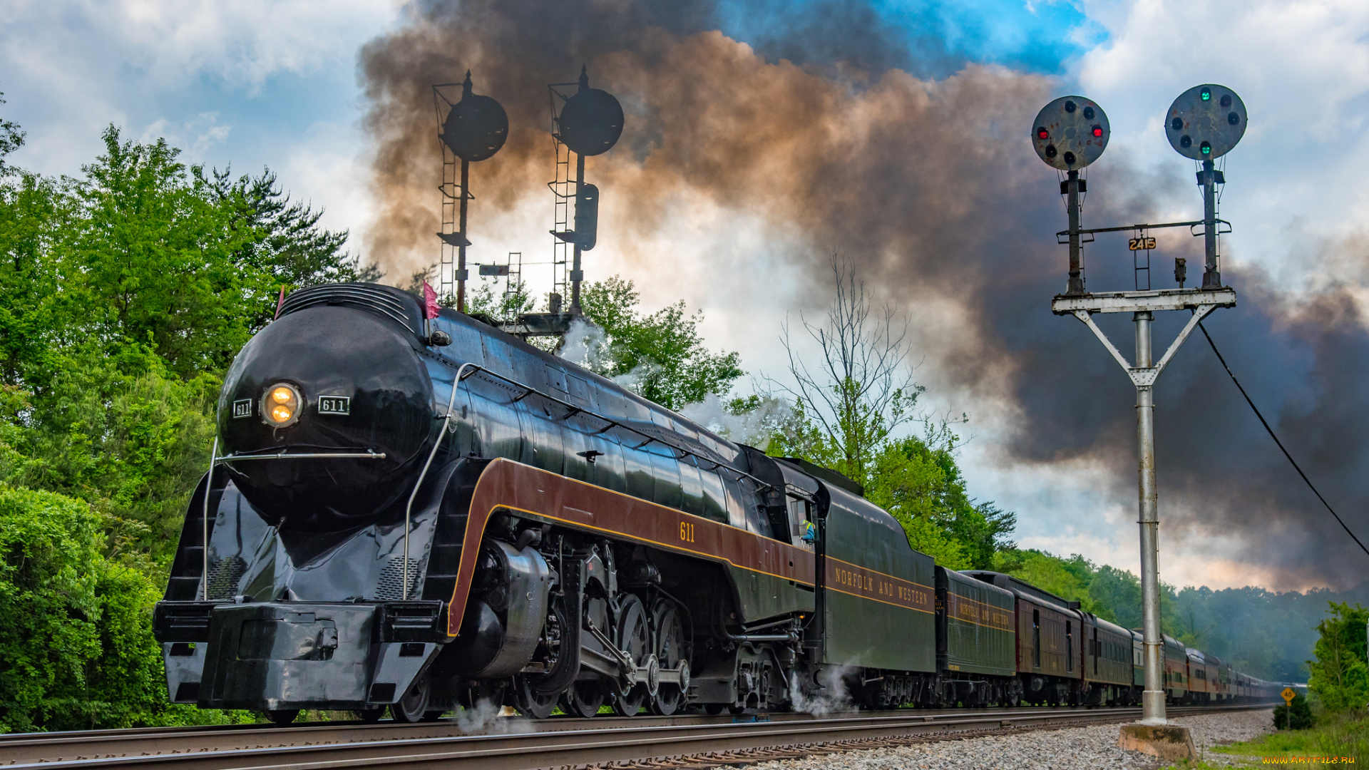 техника, паровозы, состав, локомотив