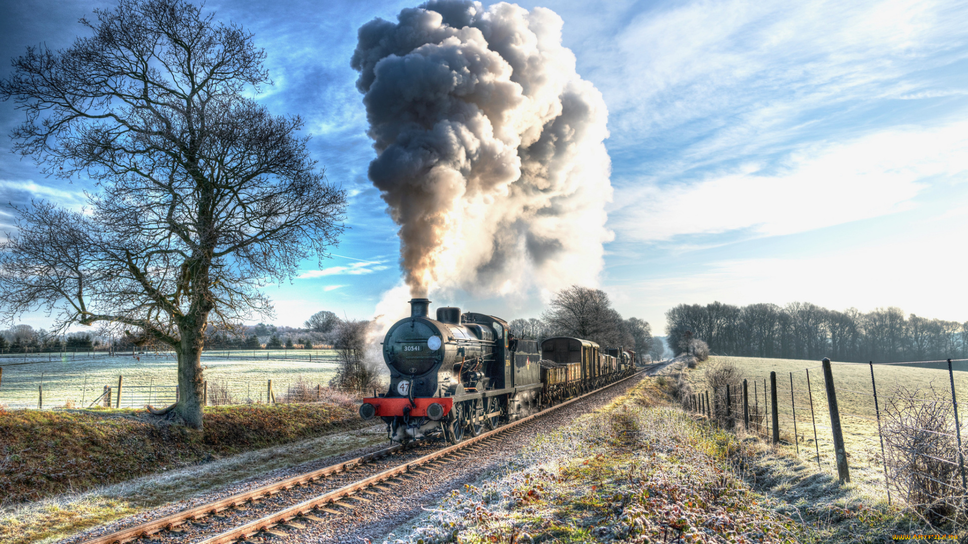 техника, паровозы, состав, локомотив