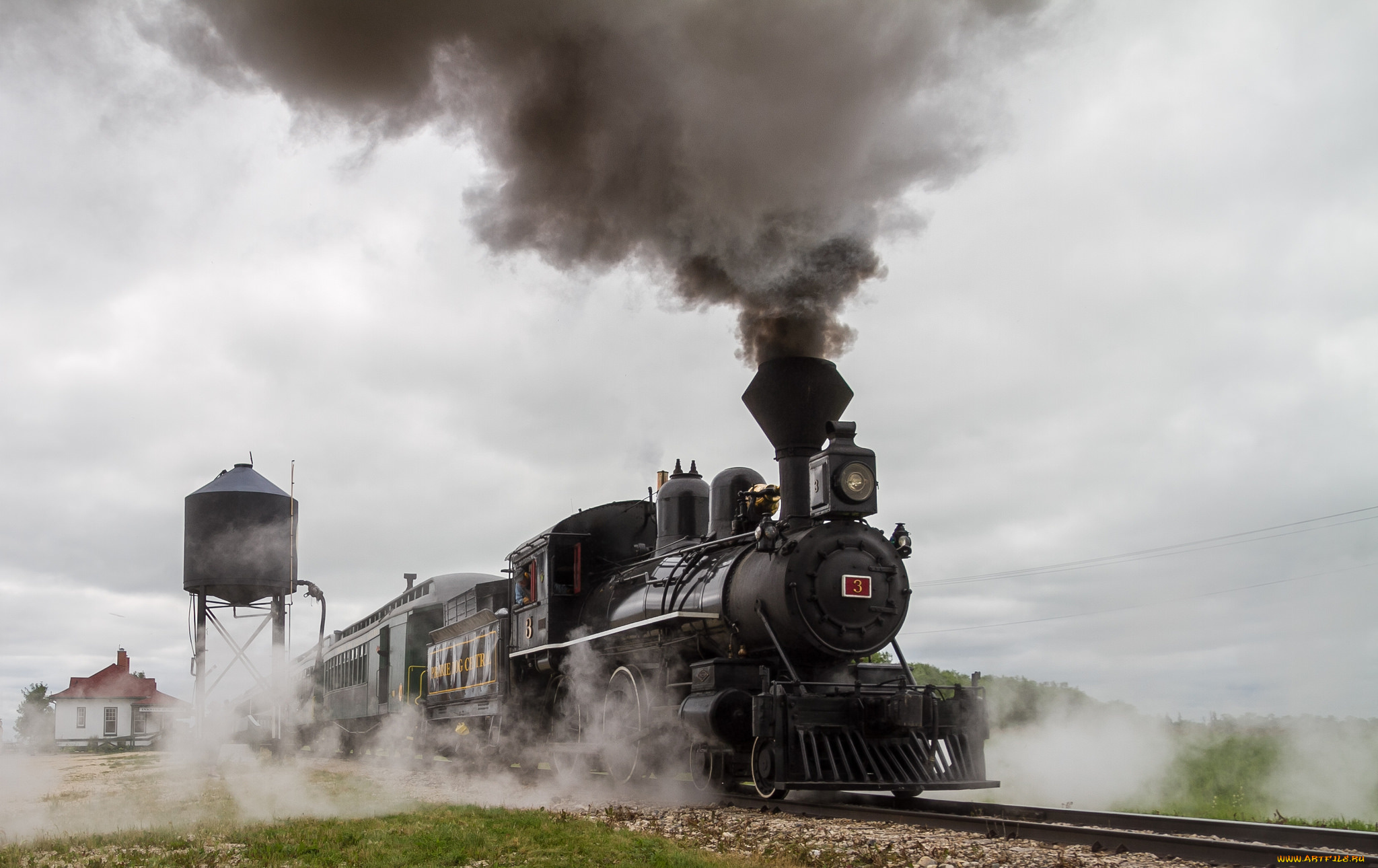 техника, паровозы, состав, локомотив