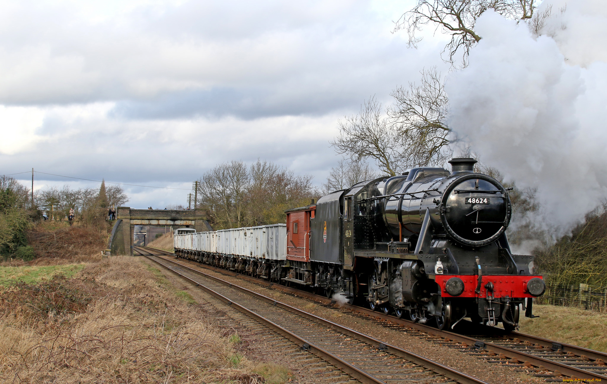 техника, паровозы, локомотив, состав