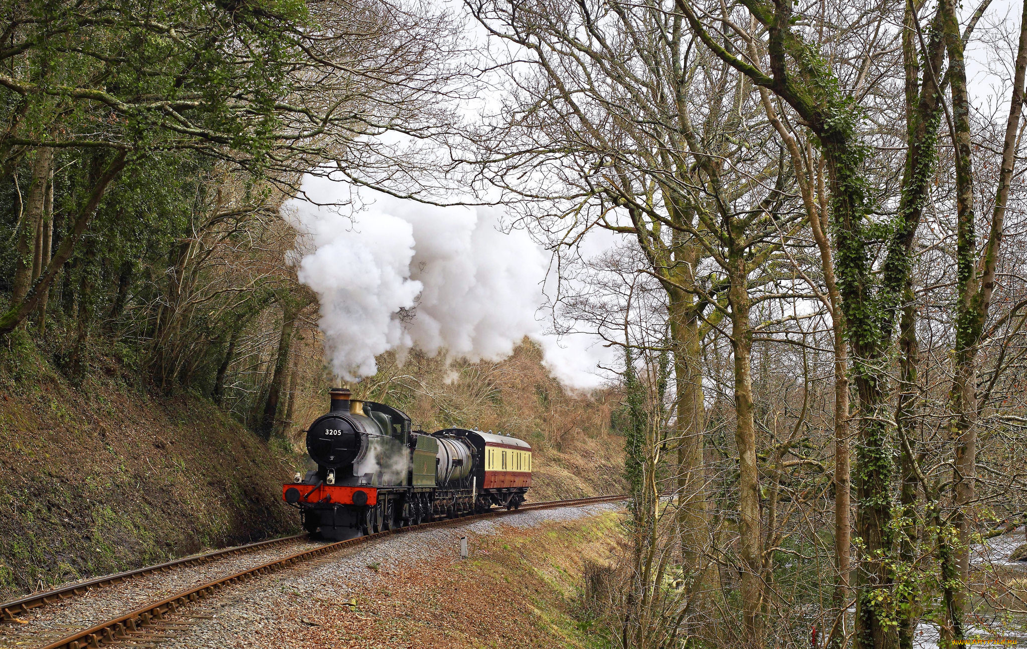 техника, паровозы, локомотив, состав