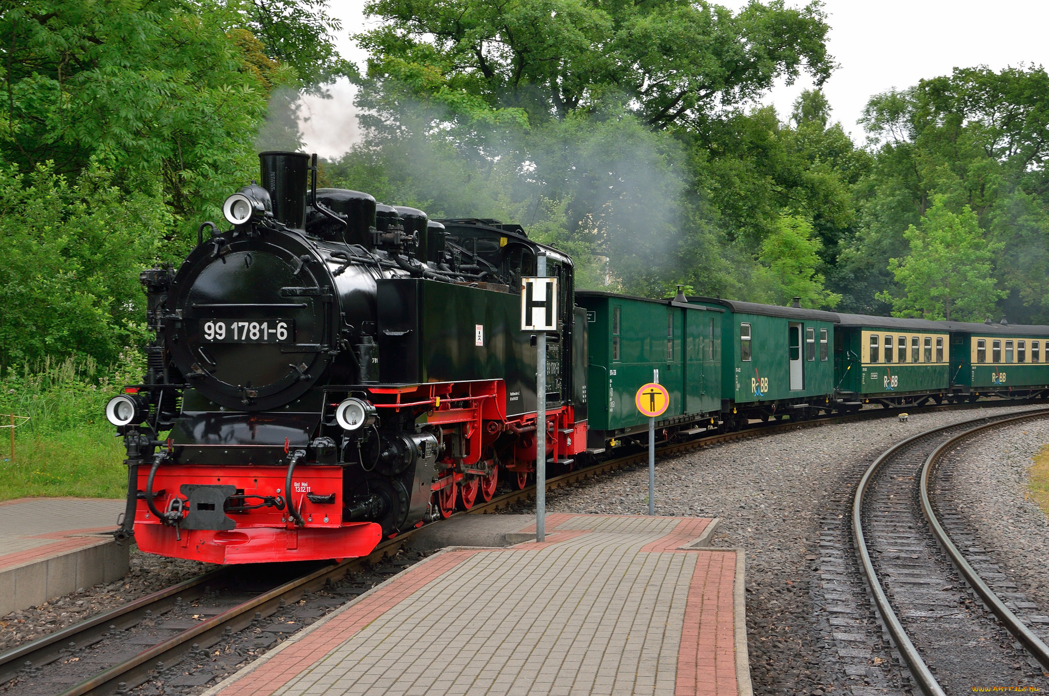 техника, паровозы, локомотив, состав