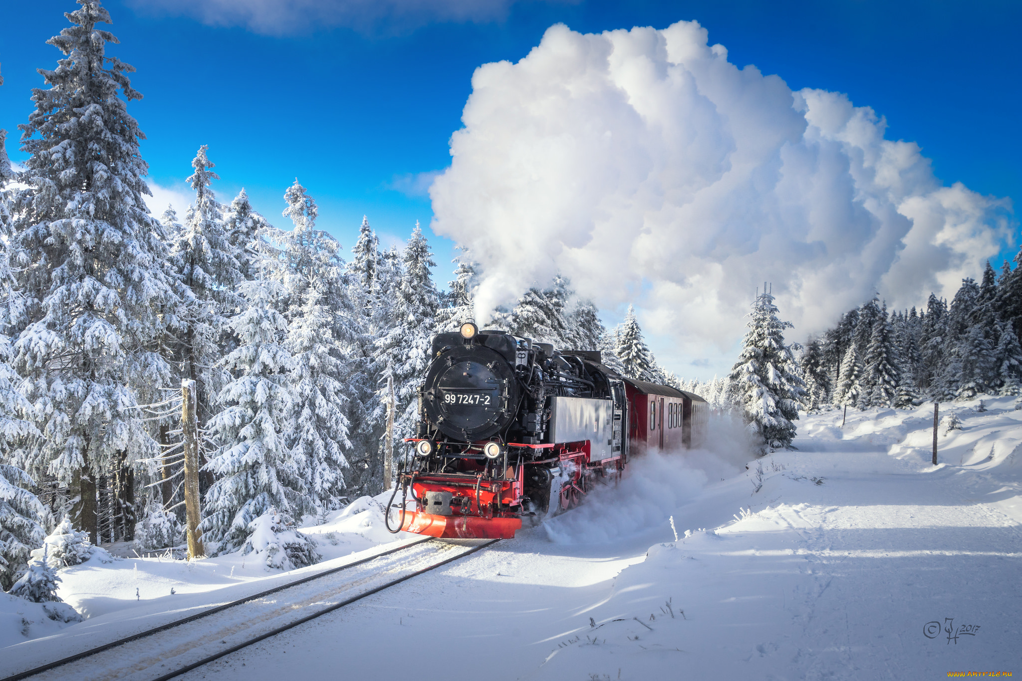 техника, паровозы, состав, локомотив