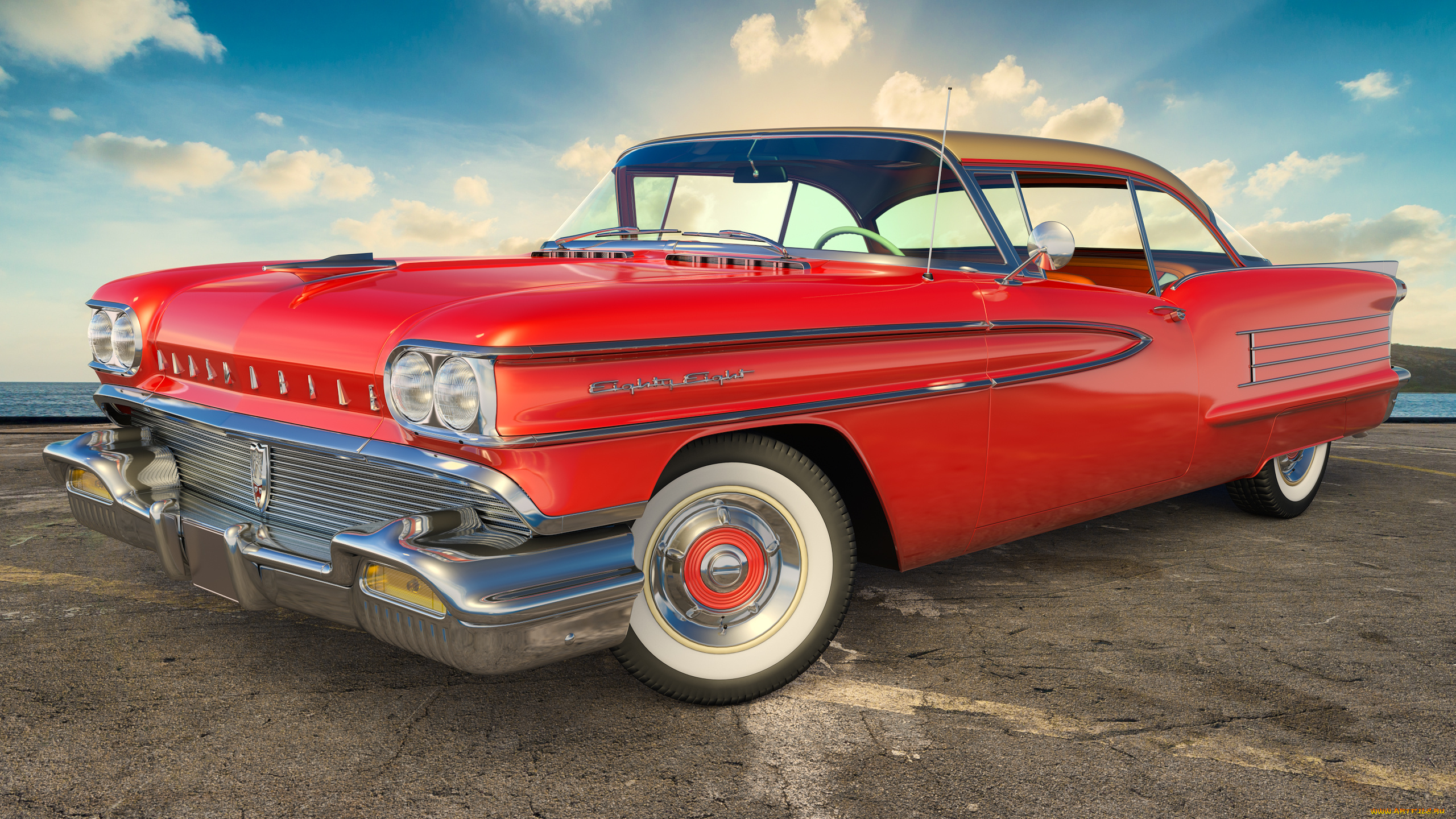 автомобили, 3д, фон, автомобиль