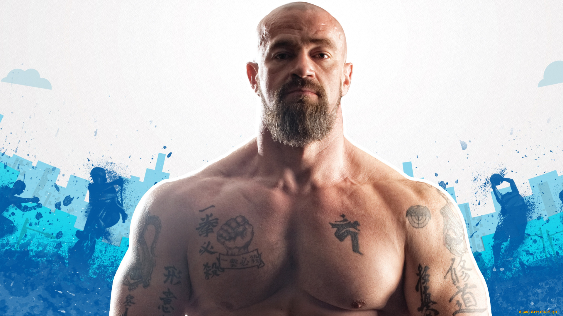 мужчины, -, unsort, спортсмен, общественный, деятель, muscle, борода, взгляд, мышцы, татуировка, сергей, бадюк, актёр, бодибилдер, tattoo, bodybuilder