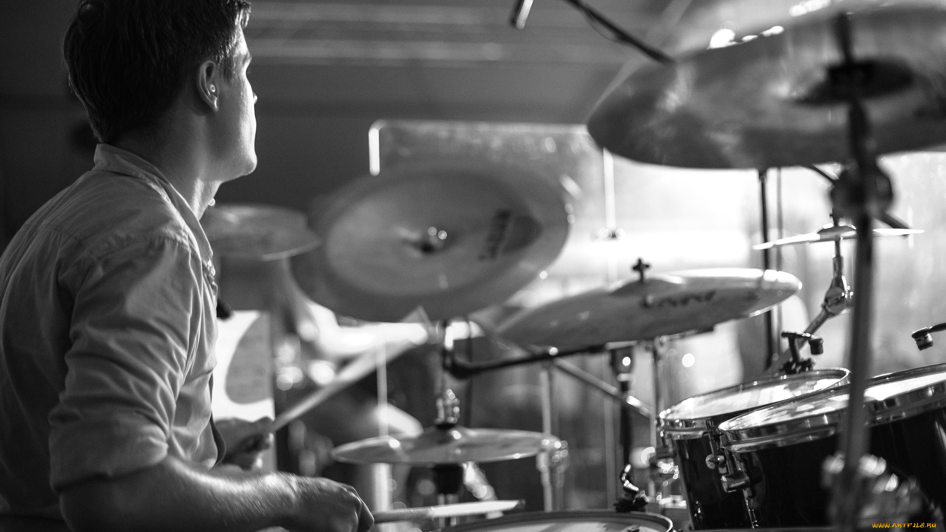 музыка, -другое, барабан, музыкант, мужчина