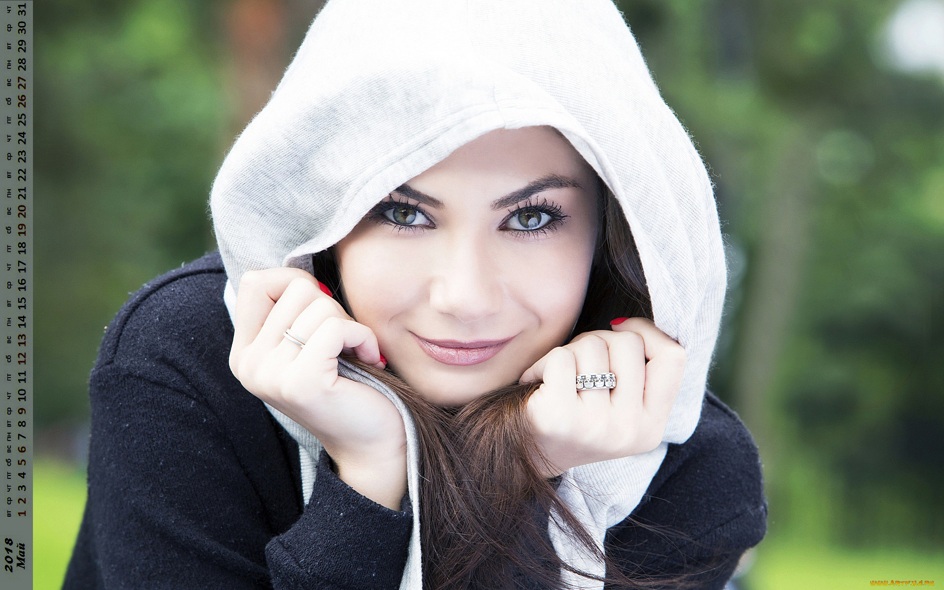 календари, девушки, взгляд, лицо