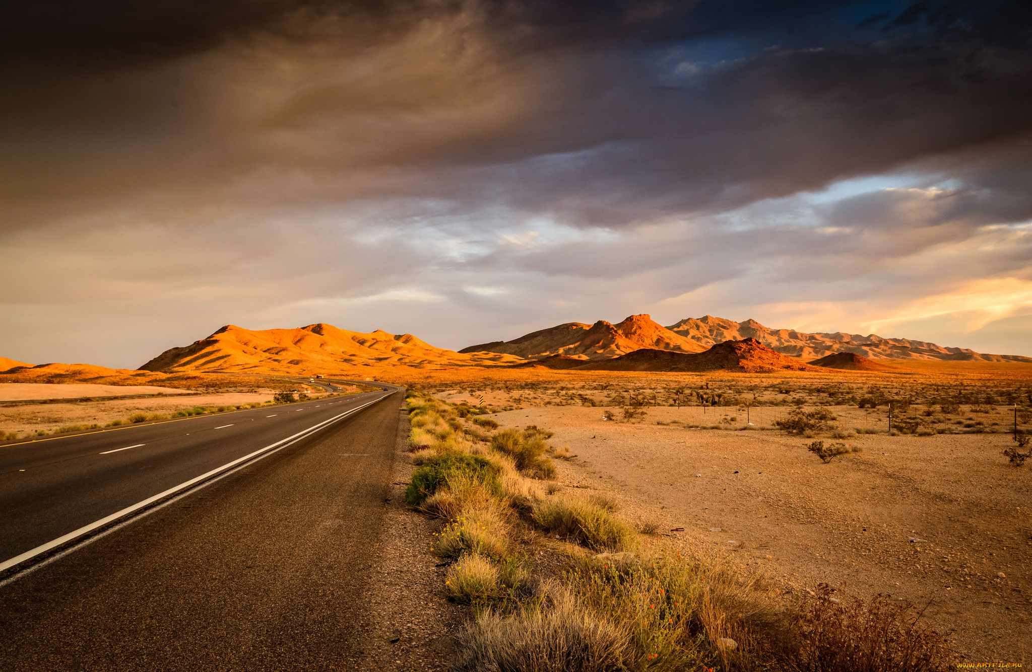 природа, дороги, простор