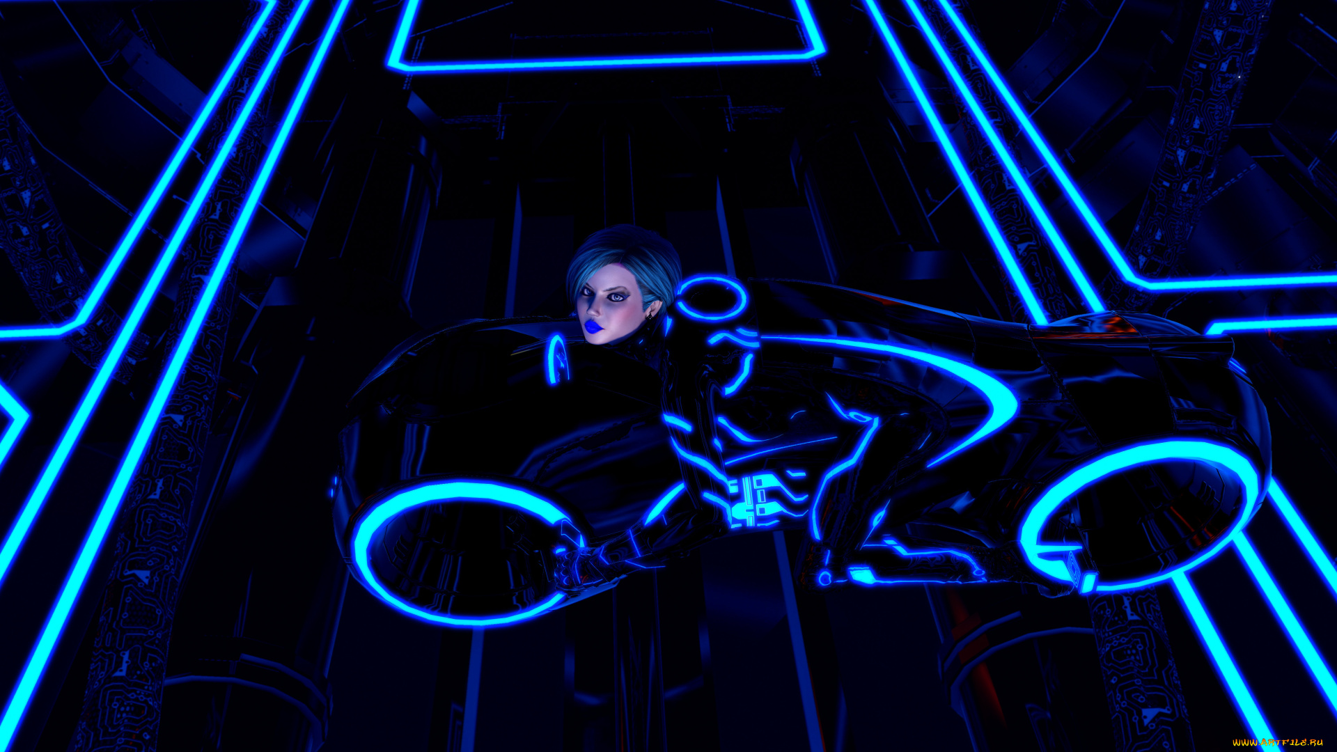 3д, графика, фантазия, , fantasy, фон, взгляд, девушка