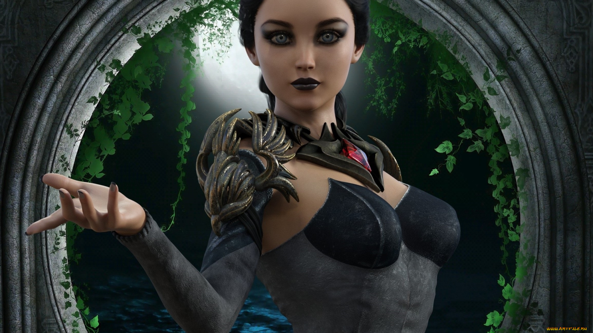 3д, графика, люди, , people, девушка, взгляд, фон