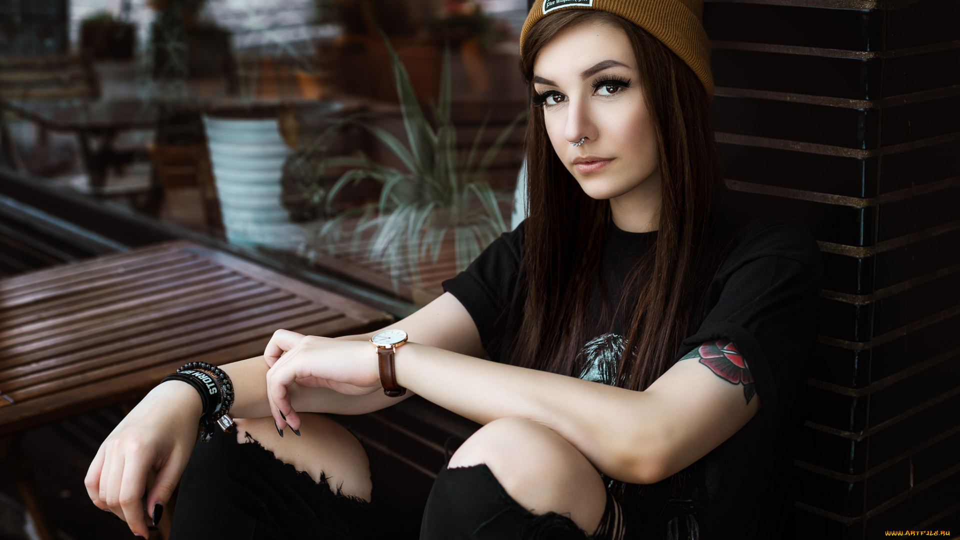 девушка, девушки, -unsort, , брюнетки, темноволосые, модель, laura, henning