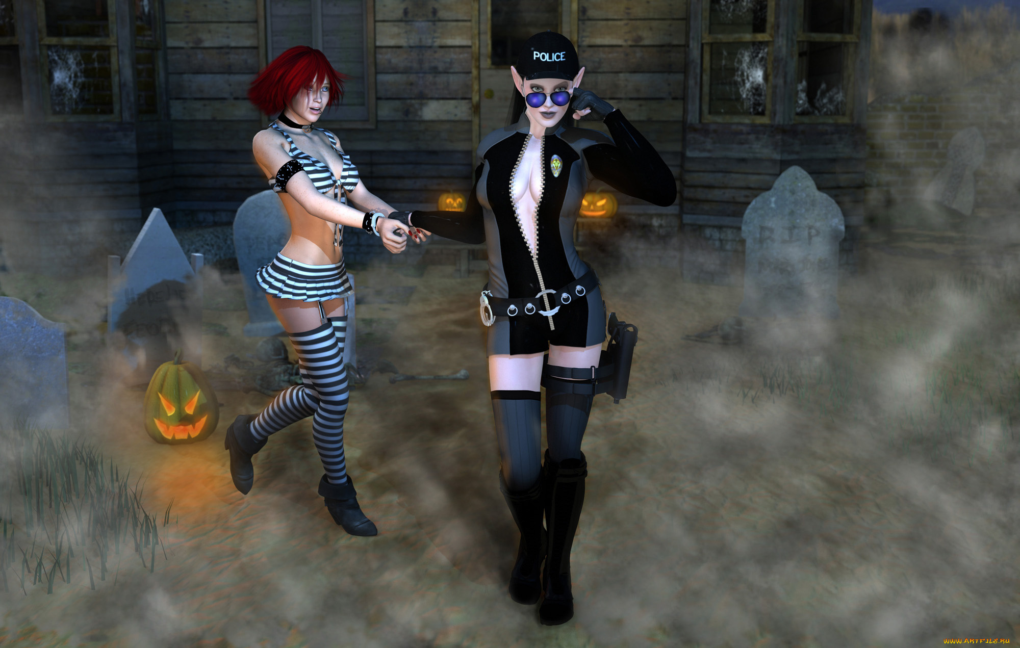 3д, графика, праздники, , holidays, фон, взгляд, эльфийки