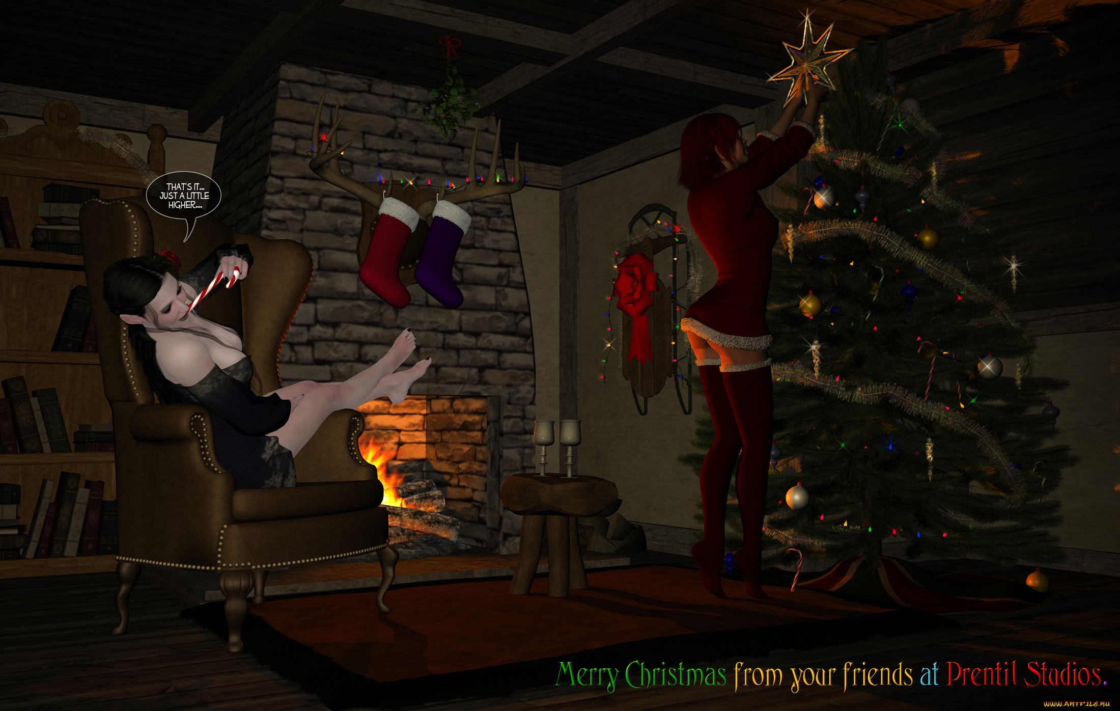 3д, графика, праздники, , holidays, фон, взгляд, девушки