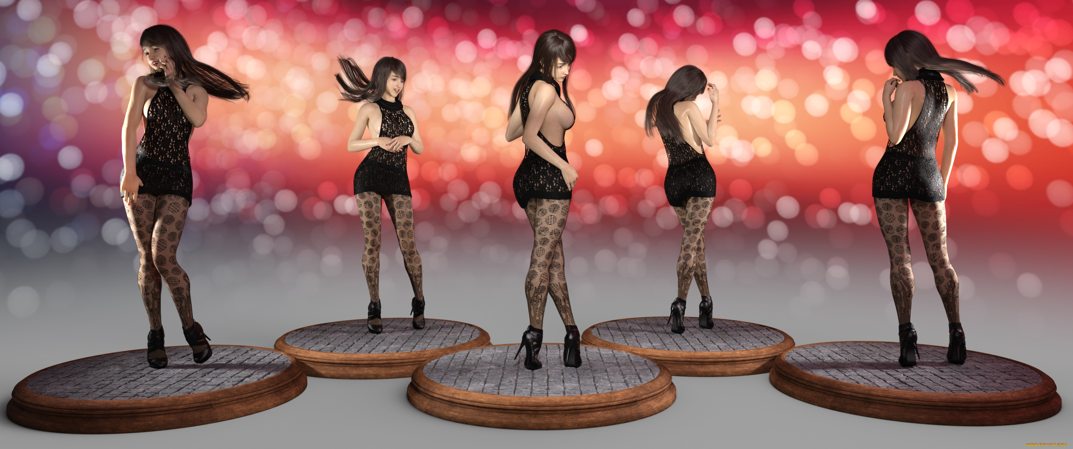 3д, графика, люди, , people, фон, взгляд, девушки