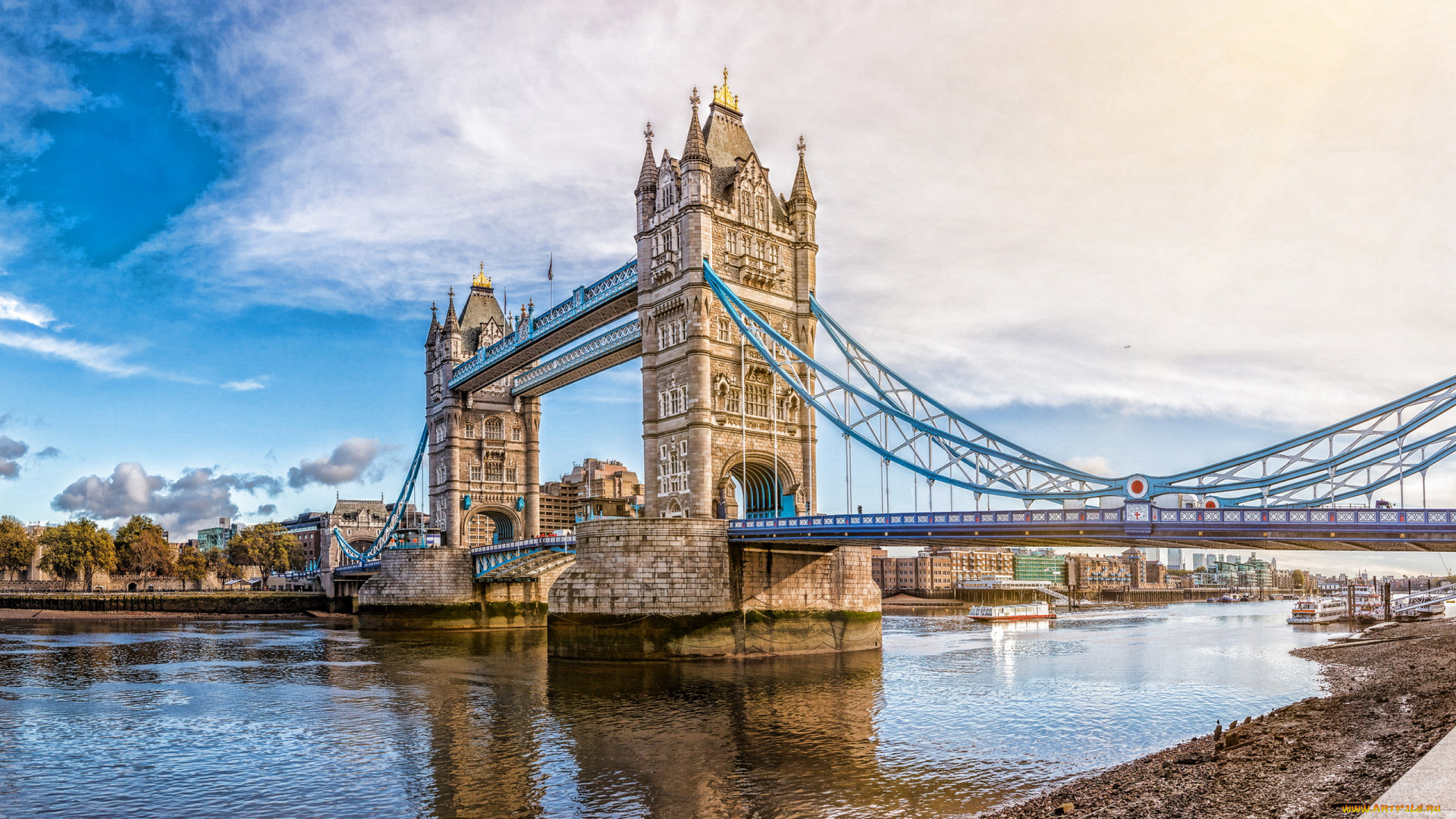 города, лондон, , великобритания, tower, bridge