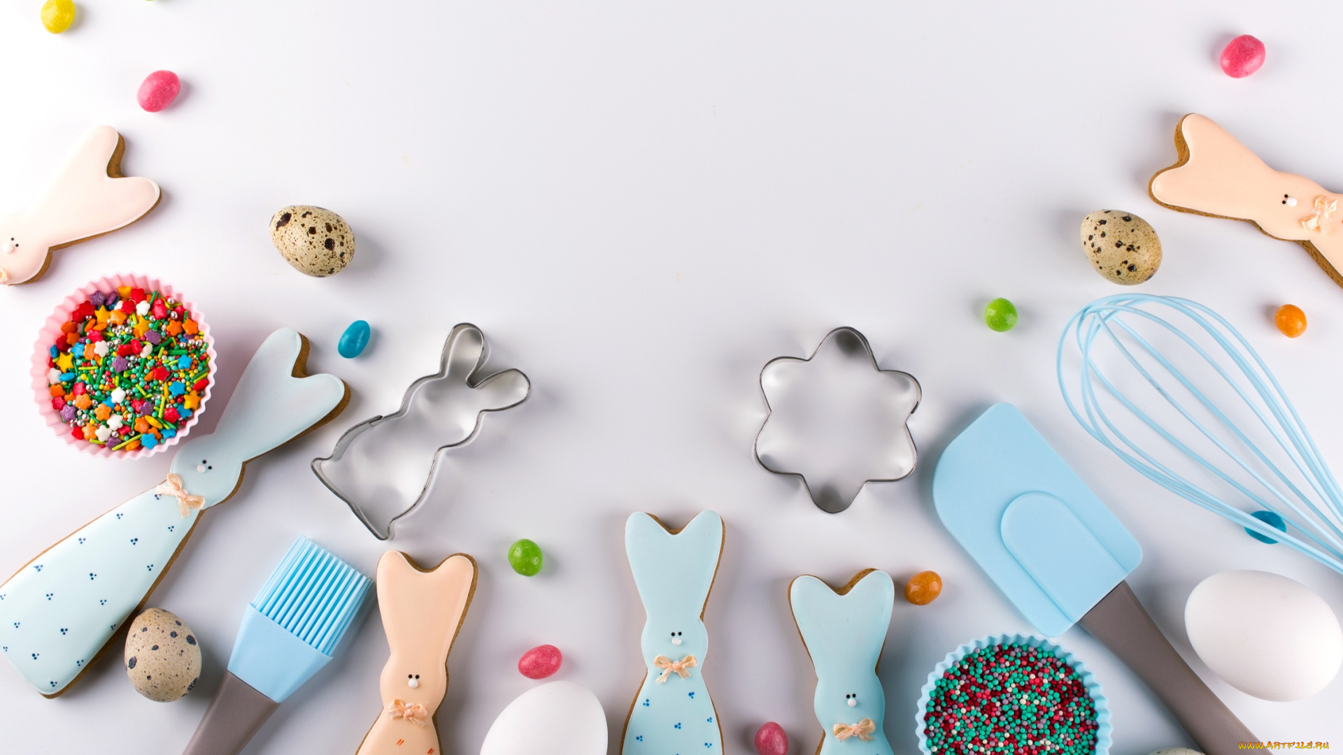 праздничные, пасха, праздник, яйца, печенье, фигурки