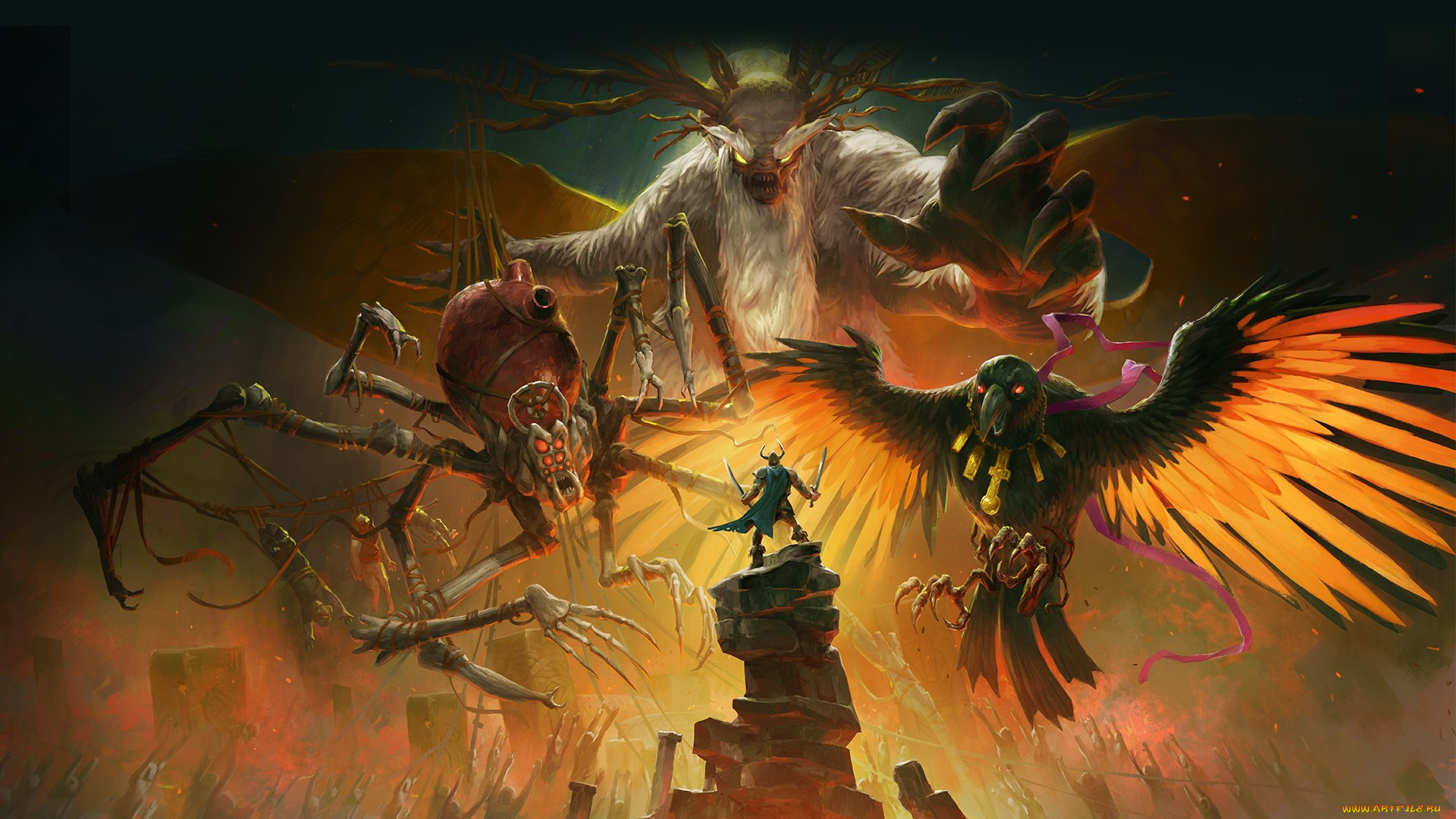 gods, will, fall, видео, игры, gods, will, fall