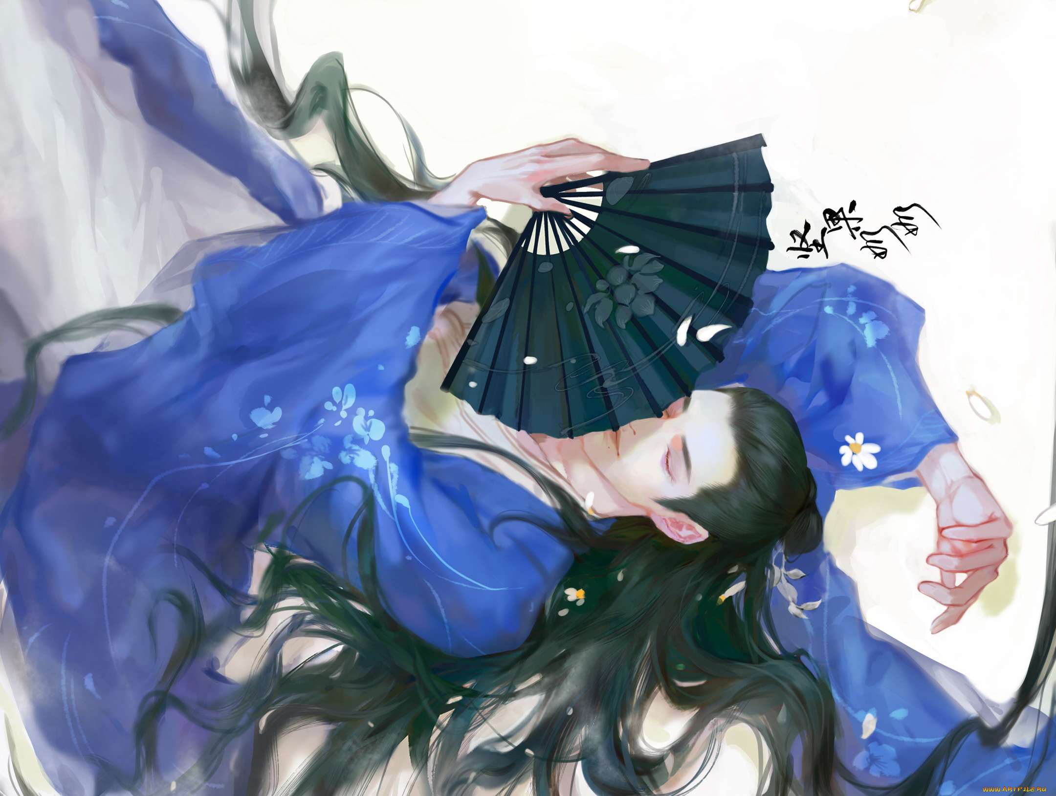 рисованное, кино, , мультфильмы, парень, веер, лепестки