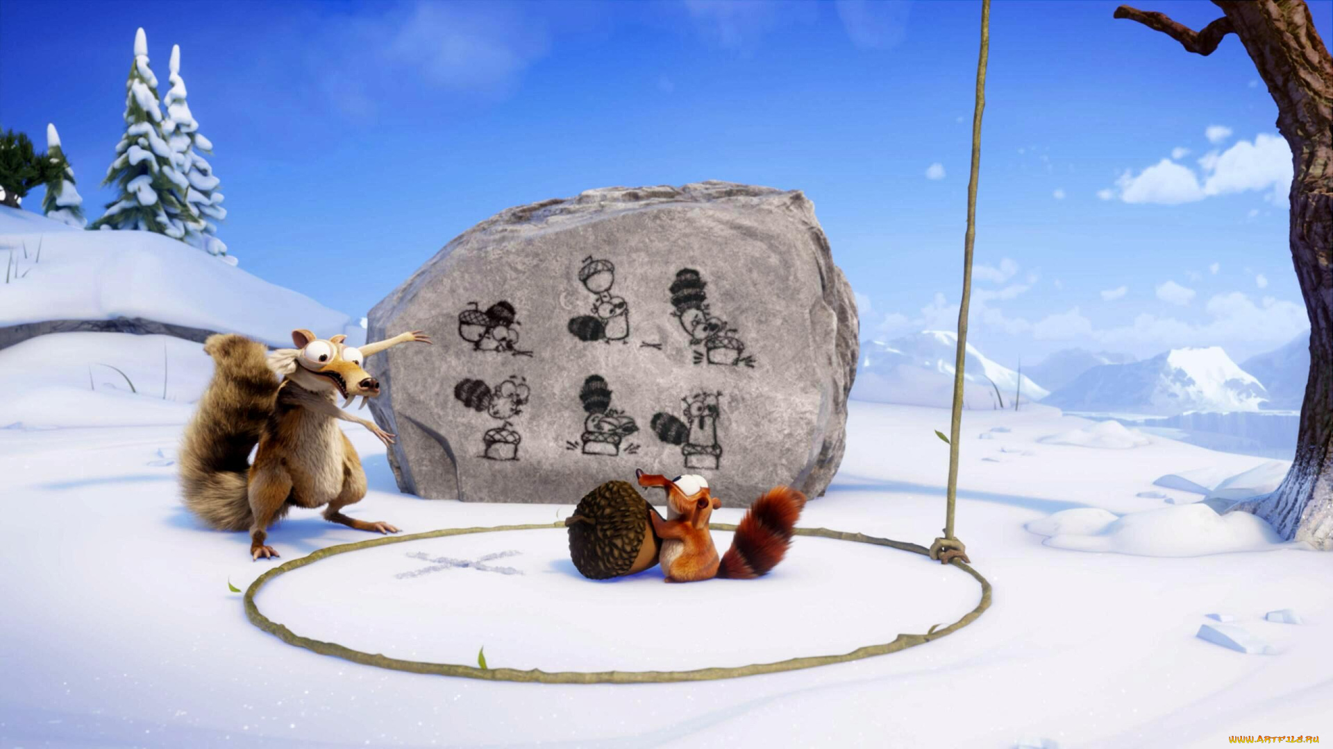 мультфильмы, ice, age, , scrat, tales, мультфильм, author, oreskis, ice, age, scrat, tales, персонаж