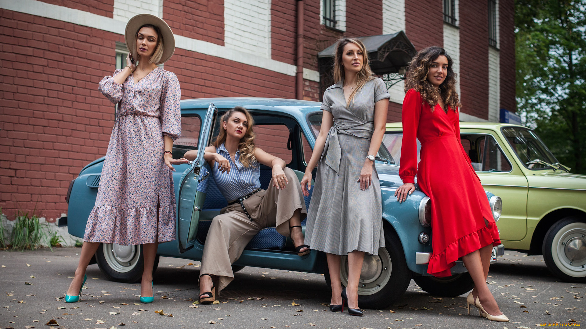 автомобили, -авто, с, девушками, заз