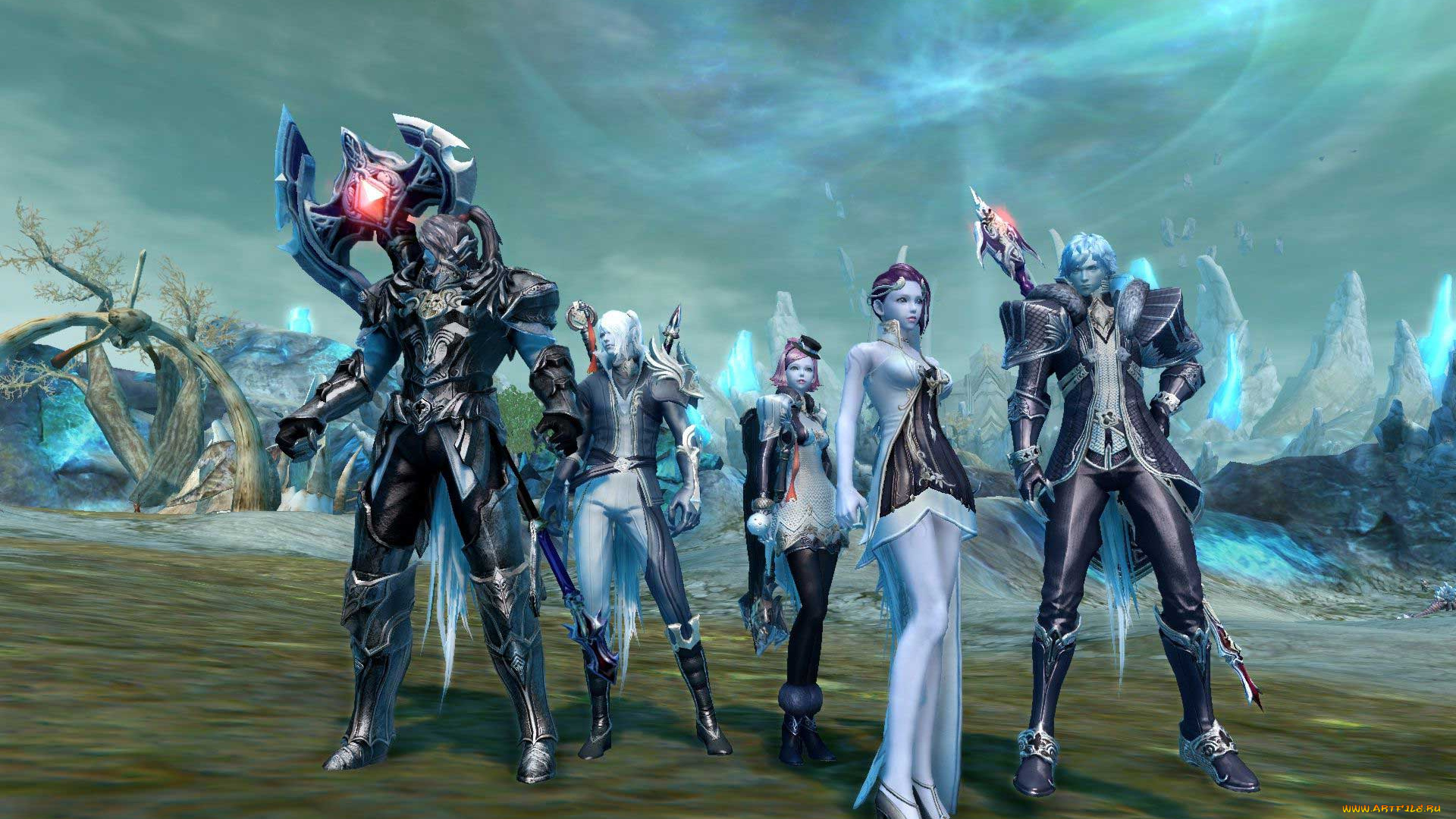 видео, игры, aion, персонажи, скалы