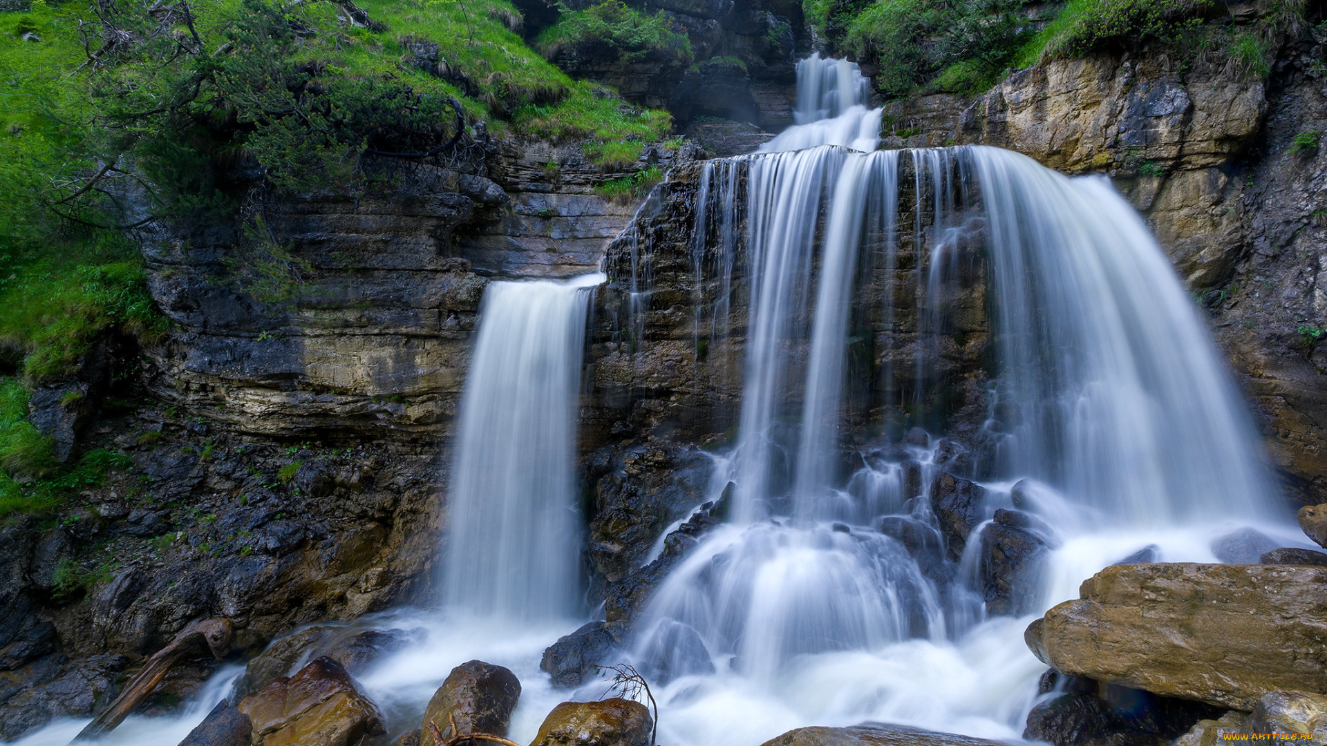 природа, водопады, водопад