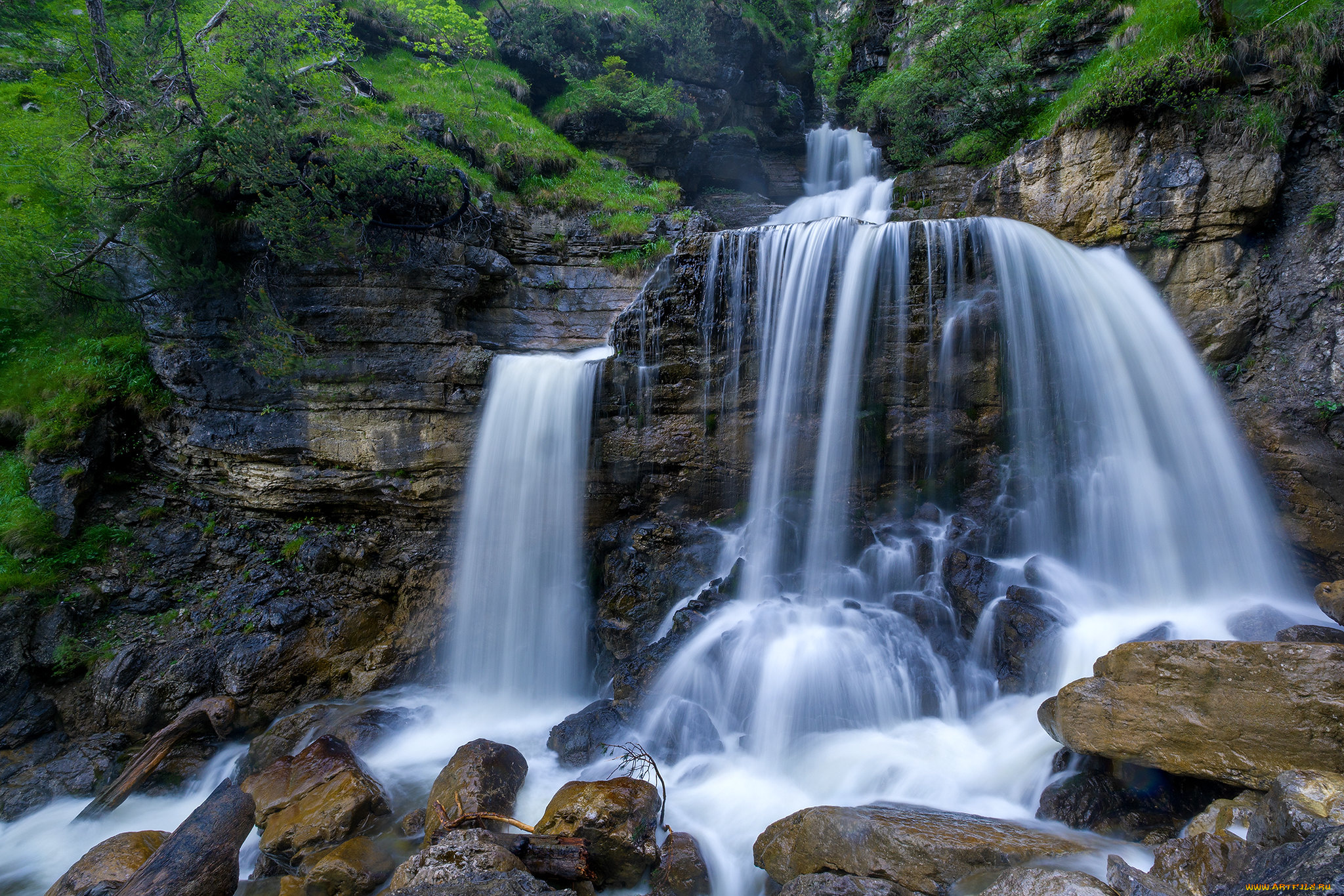 природа, водопады, водопад