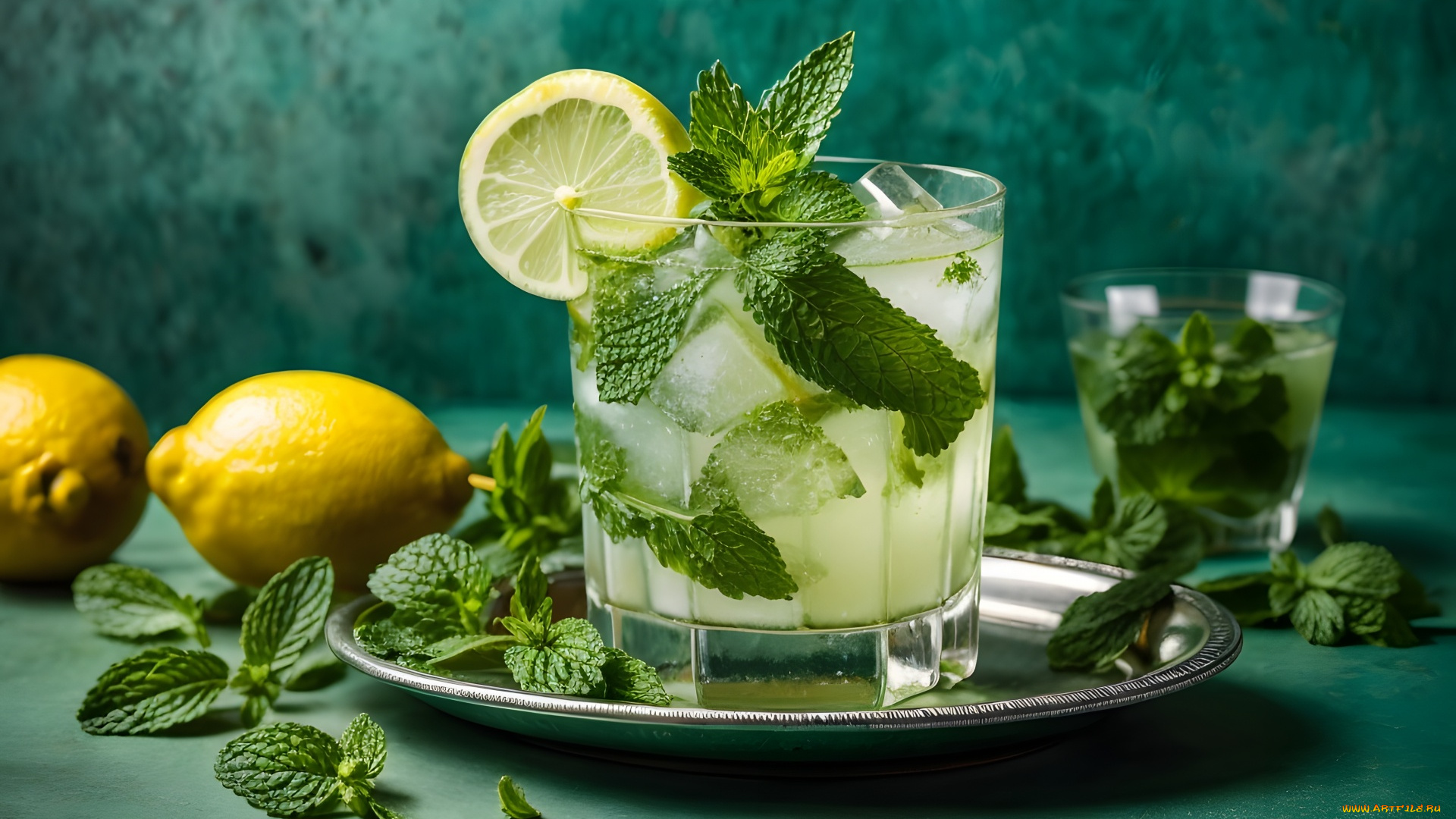 3д, графика, еда-, food, мохито