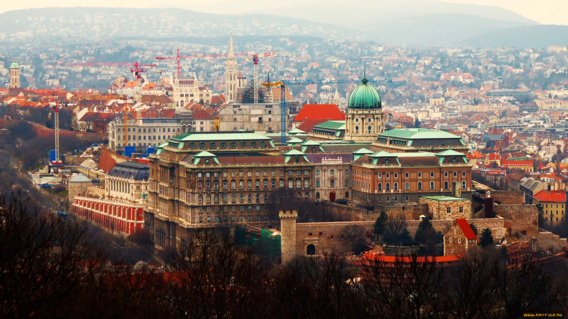 города, будапешт, , венгрия, панорама