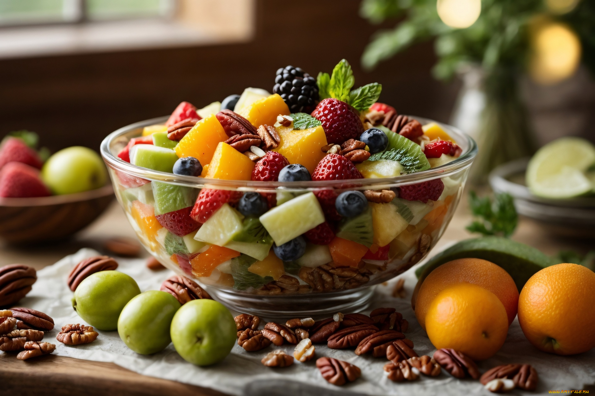 3д, графика, еда-, food, салат