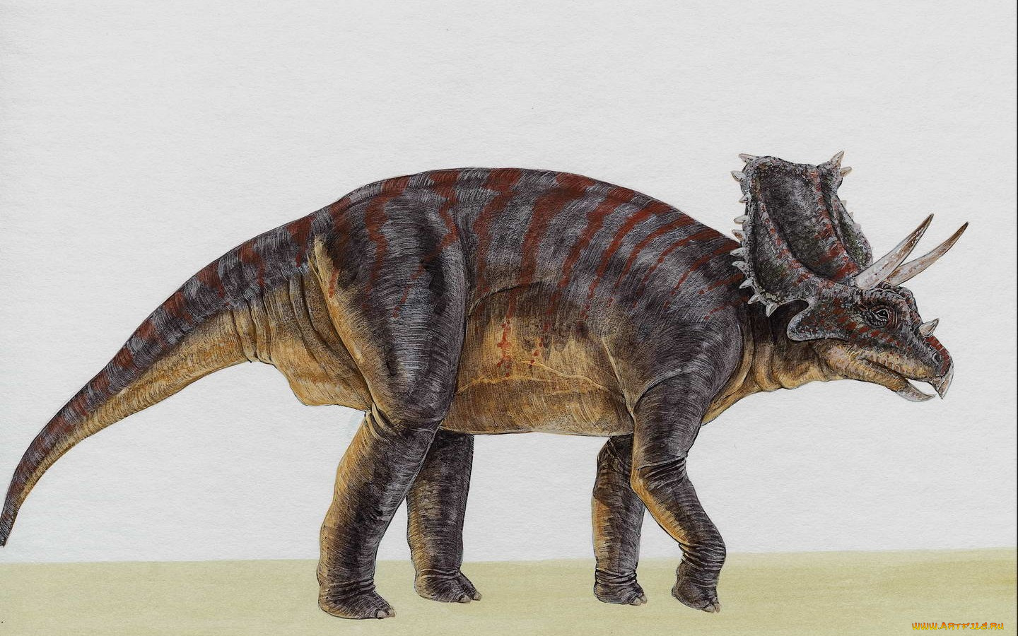 рисованные, животные, доисторические