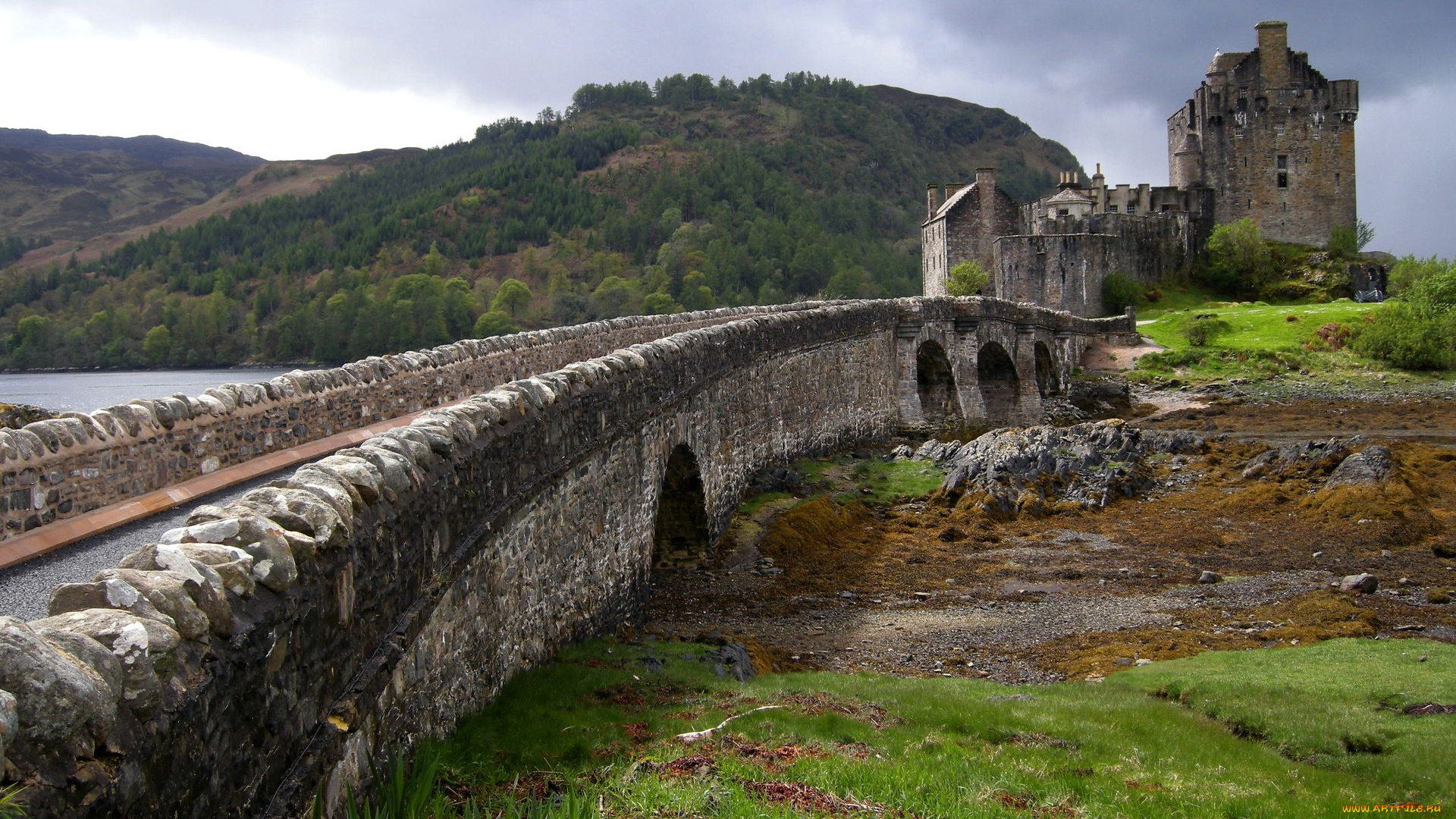 eilean, donan, castle, города, замок, эйлиан, донан, шотландия