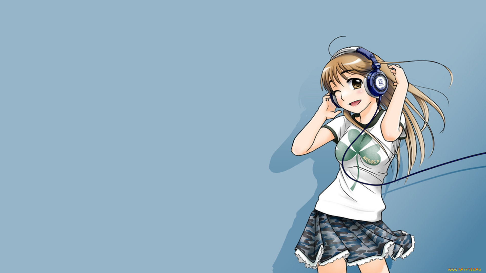 аниме, headphones, instrumental