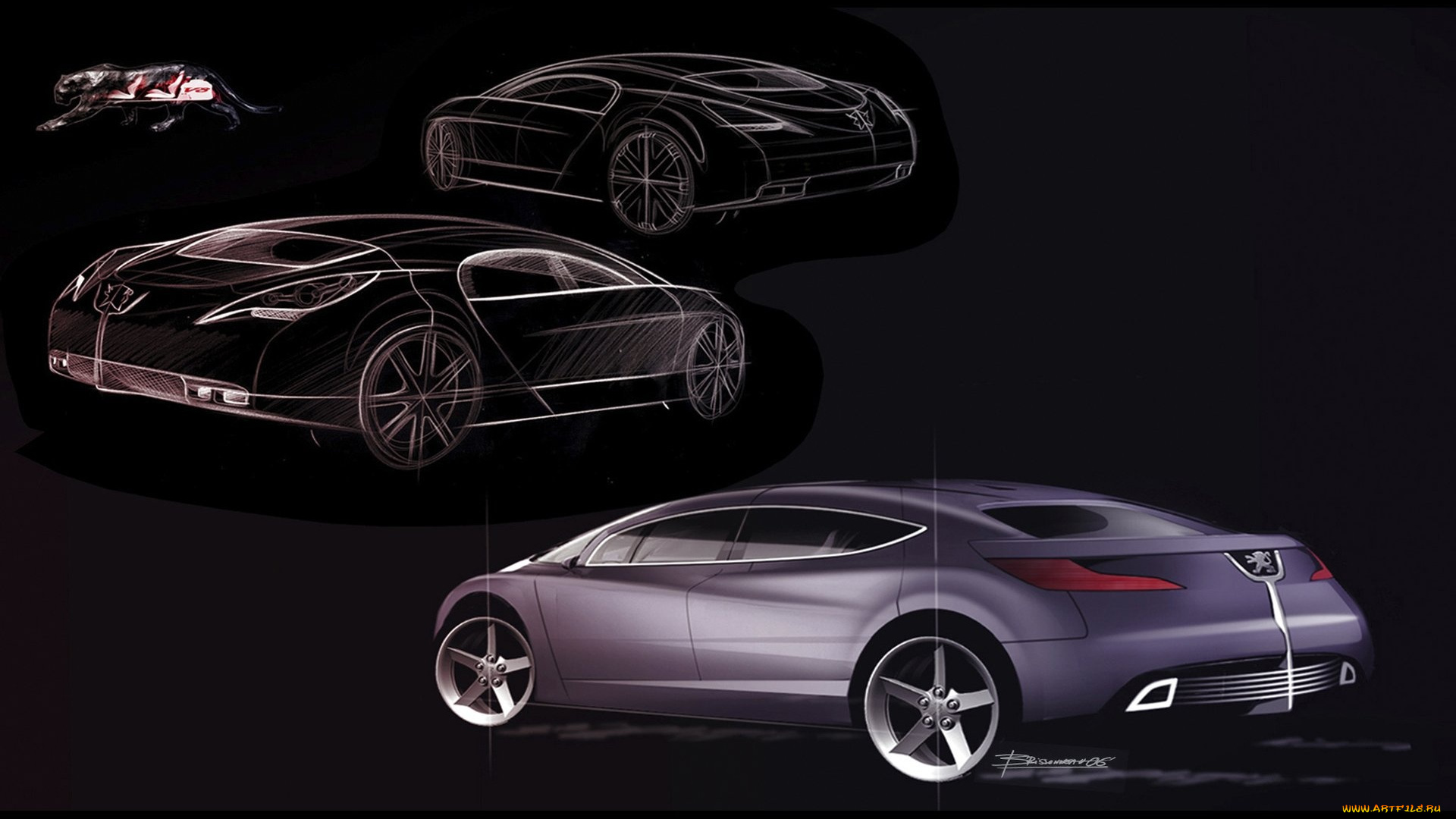 peugeot, 908, rc, автомобили, рисованные