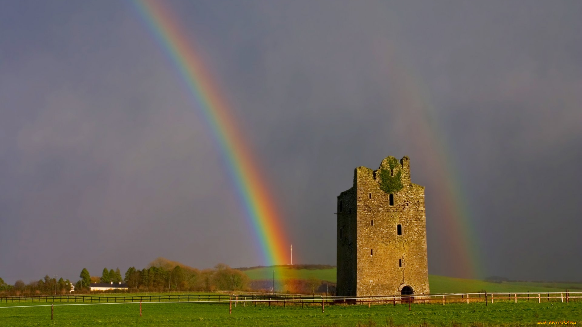 природа, радуга