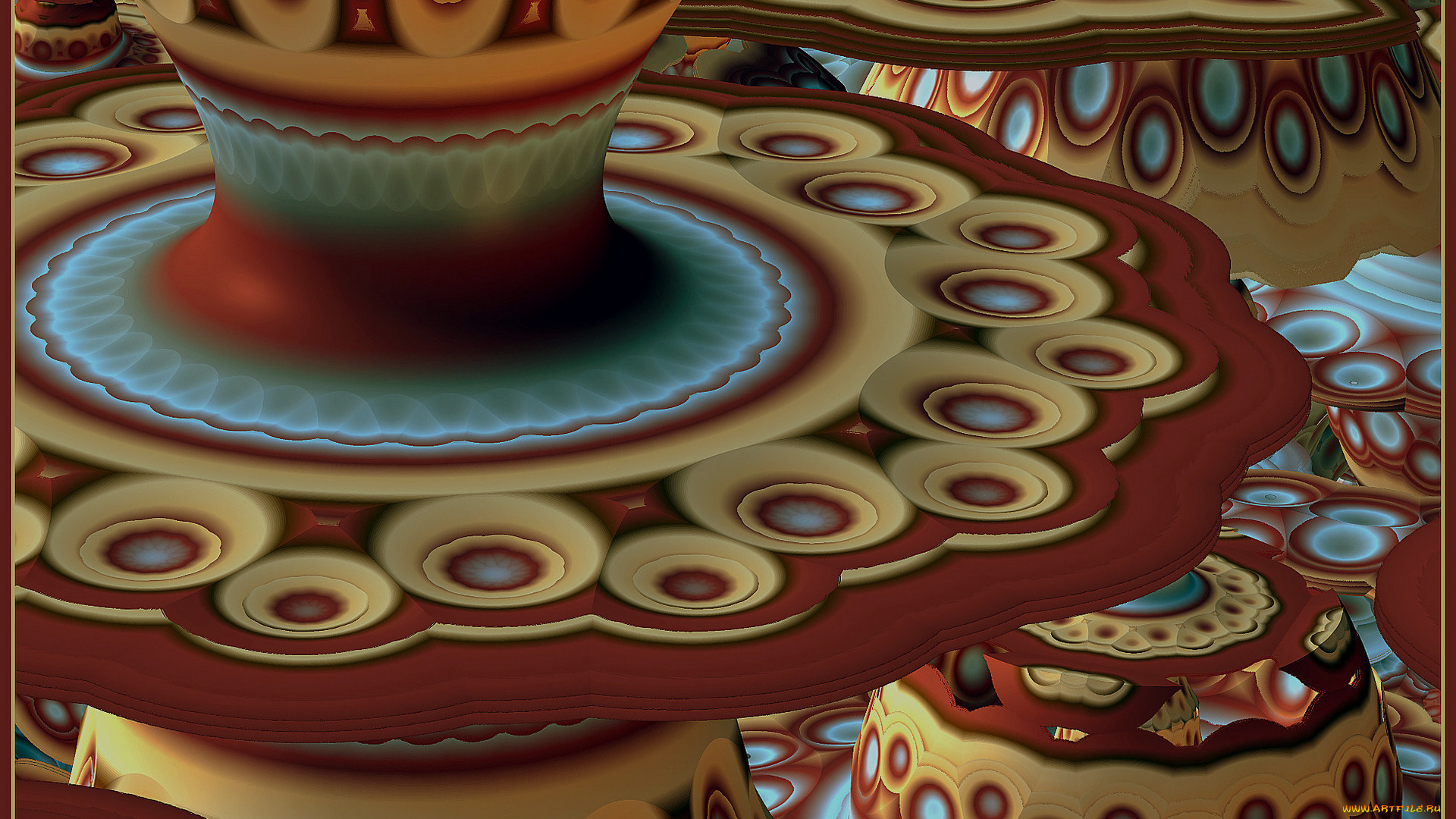 3д, графика, fractal, фракталы, цвета, фон, узор