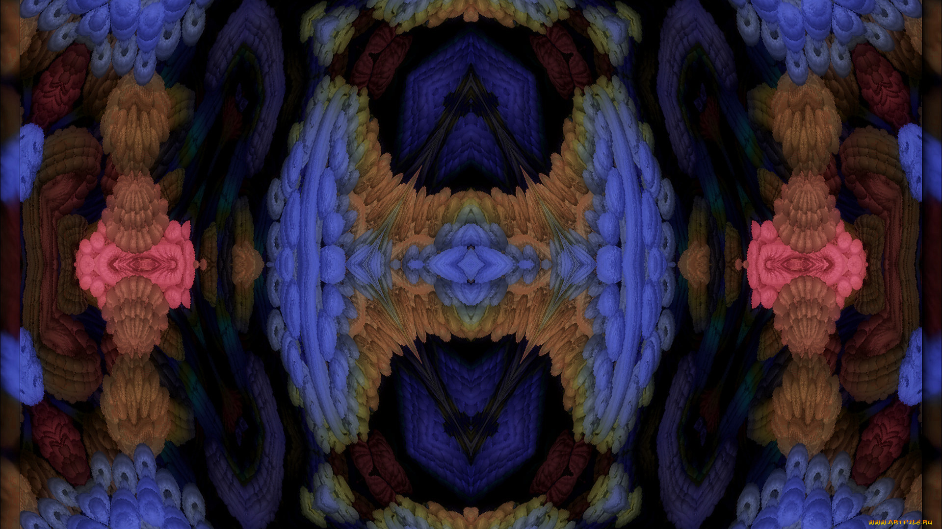 3д, графика, fractal, фракталы, узор, цвета, фон