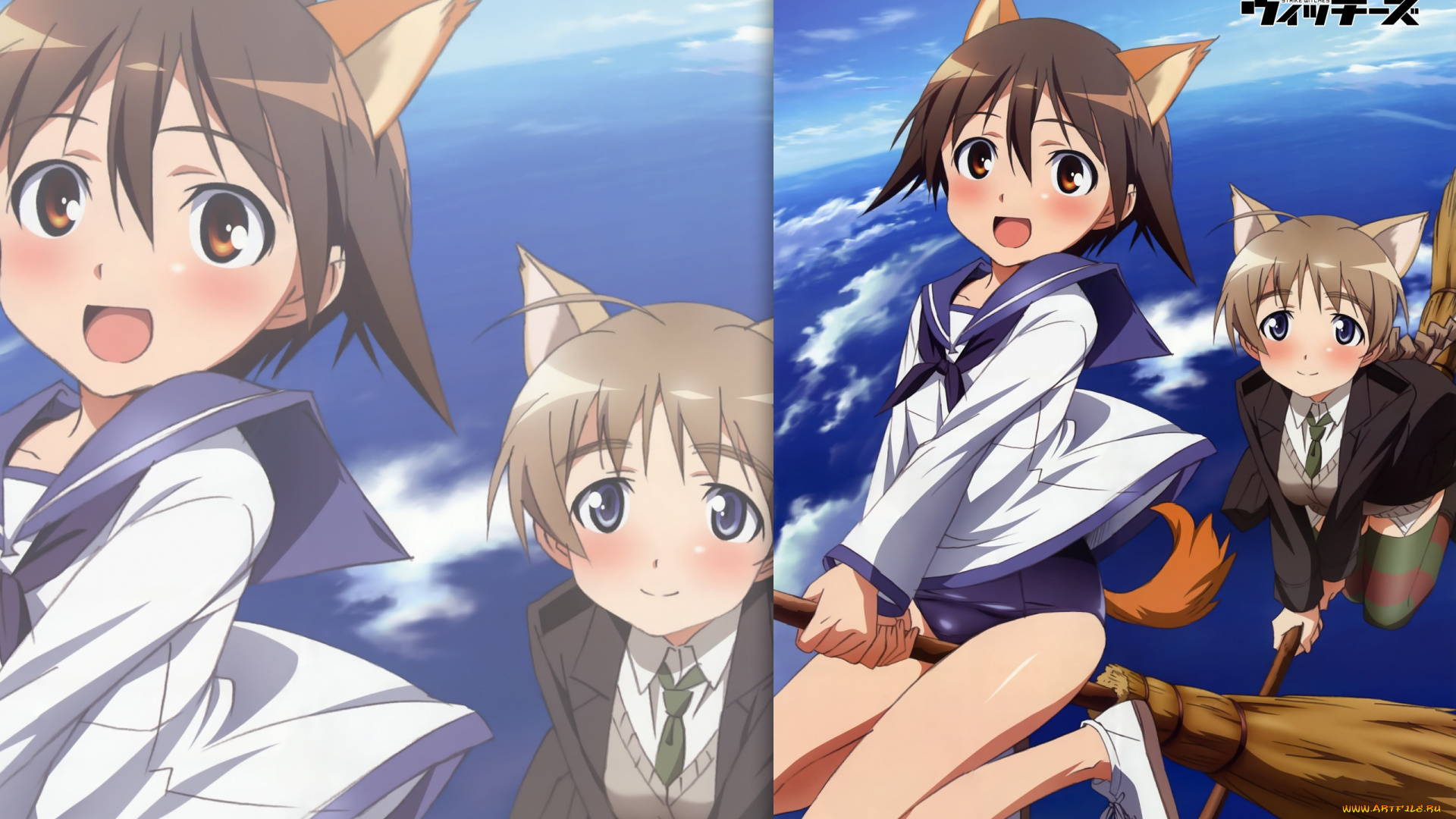 аниме, strike, witches