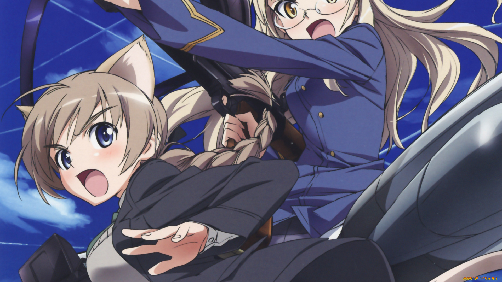 аниме, strike, witches
